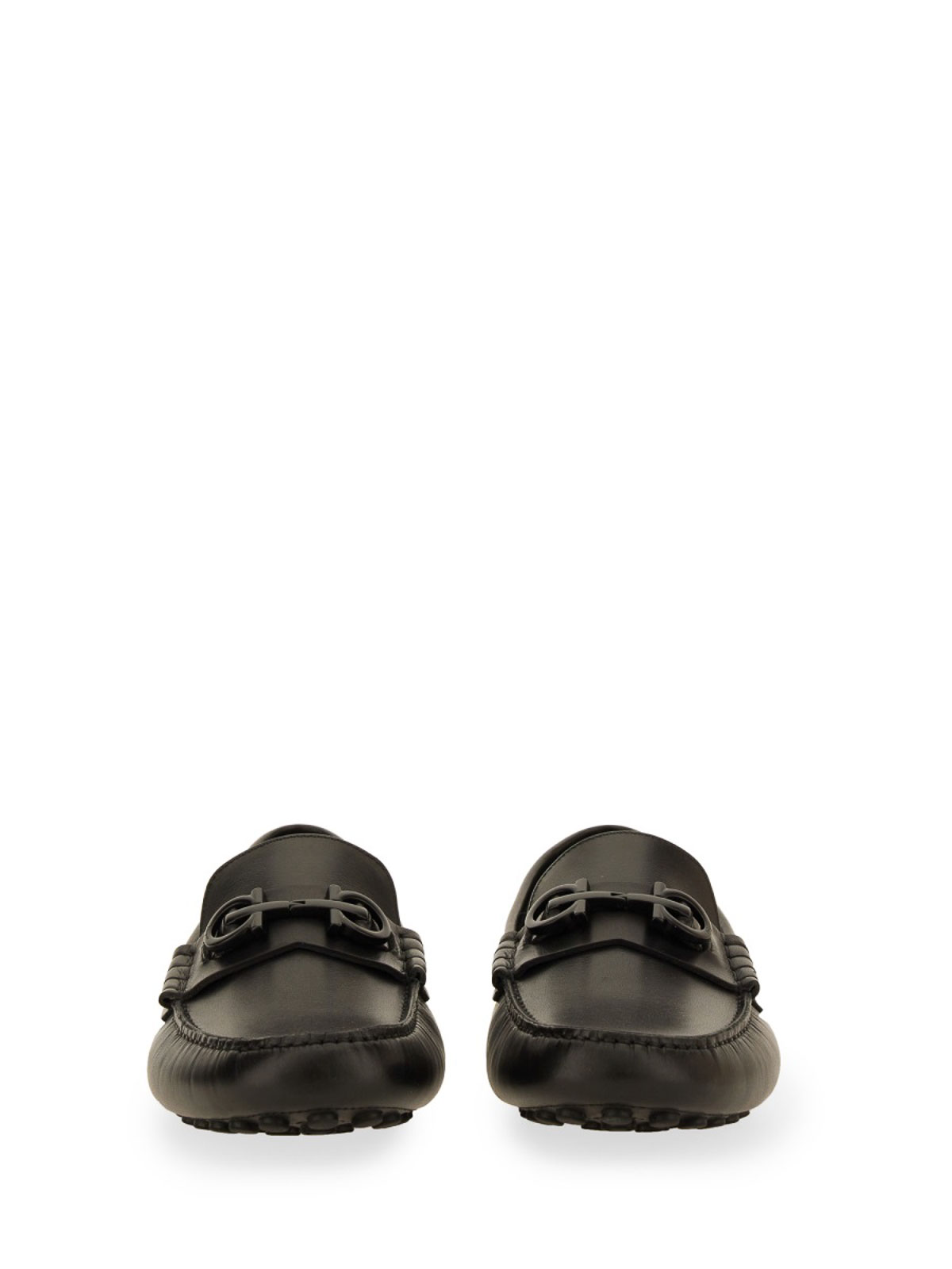 Shop Ferragamo Mocasines - Leather In Black