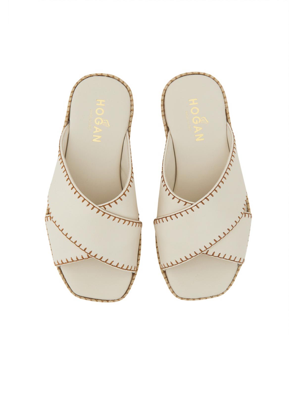 Shop Hogan H660 Sandalss In White