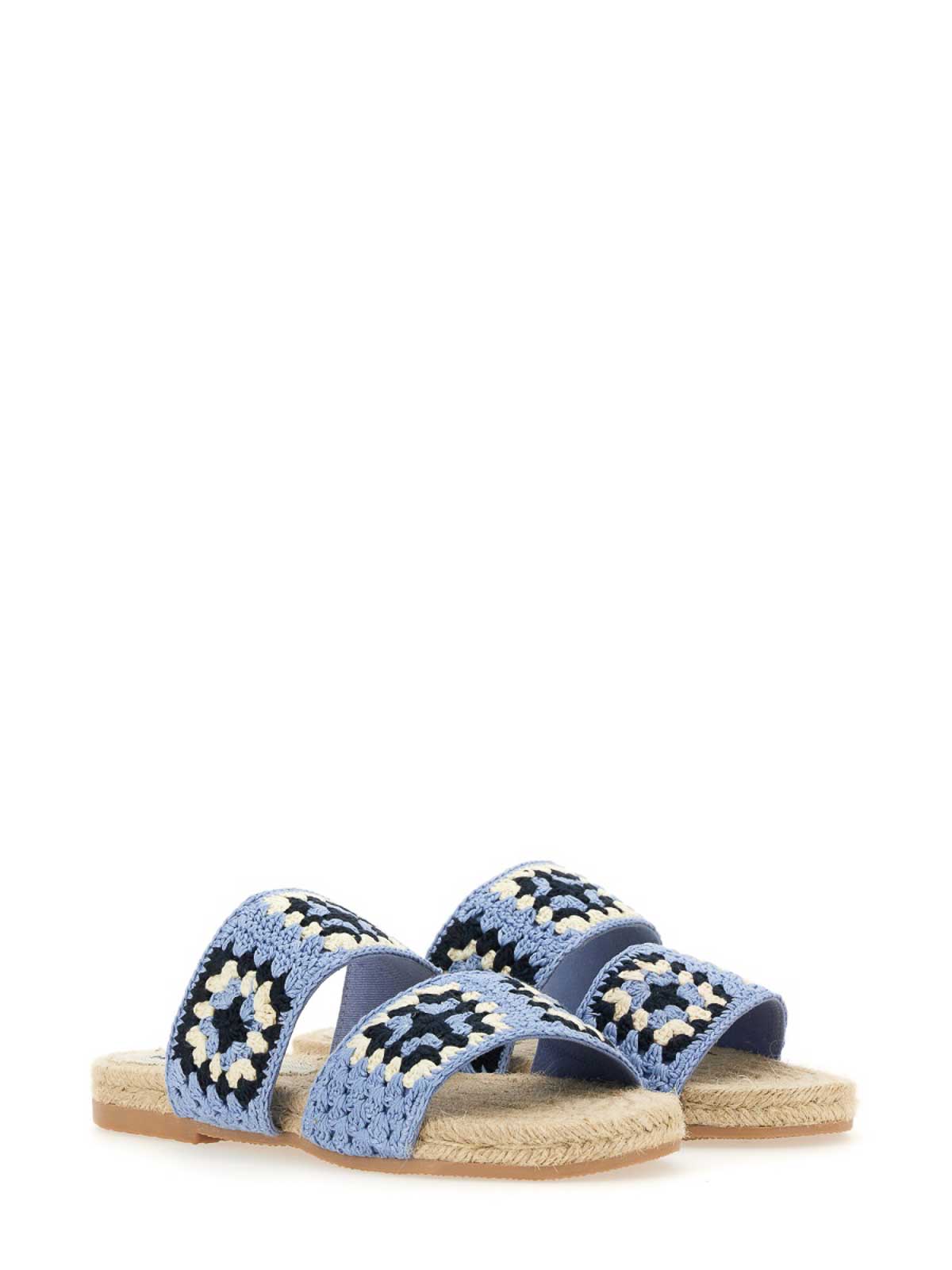 Shop Manebi Jute Sandal In Blue