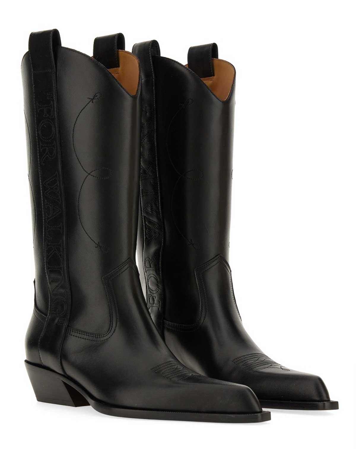 Shop Off-white Texan Boots In Black