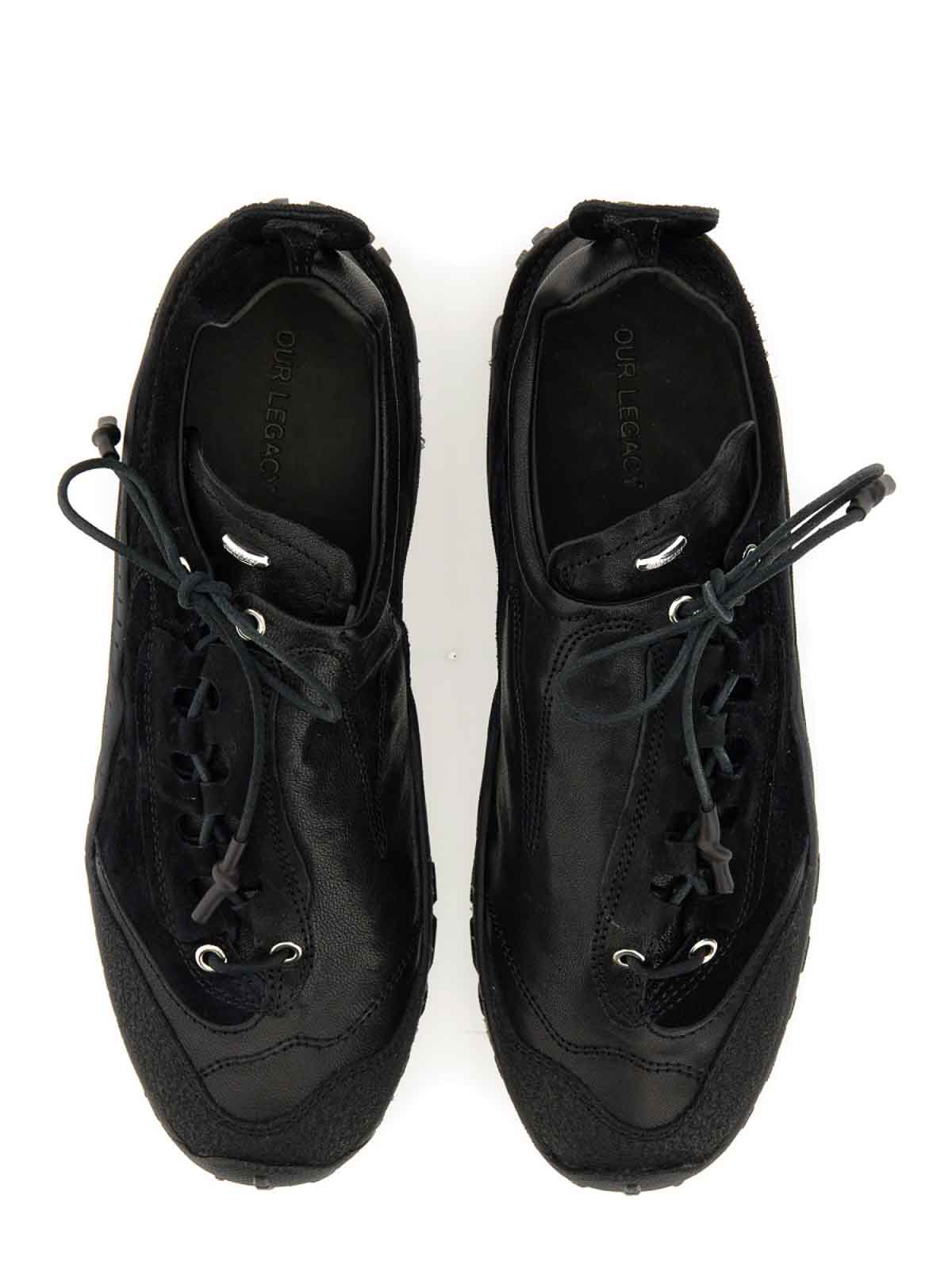 OUR LEGACY｜SNEAKERS (GABE Stealth Black Leather (A4237G Our Legacy - Gabe Stealth Black Leather