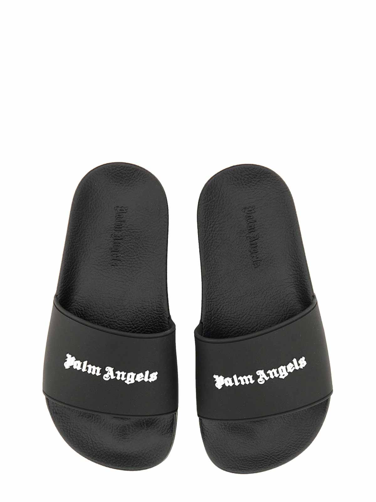Shop Palm Angels Sandalias - Negro In Black