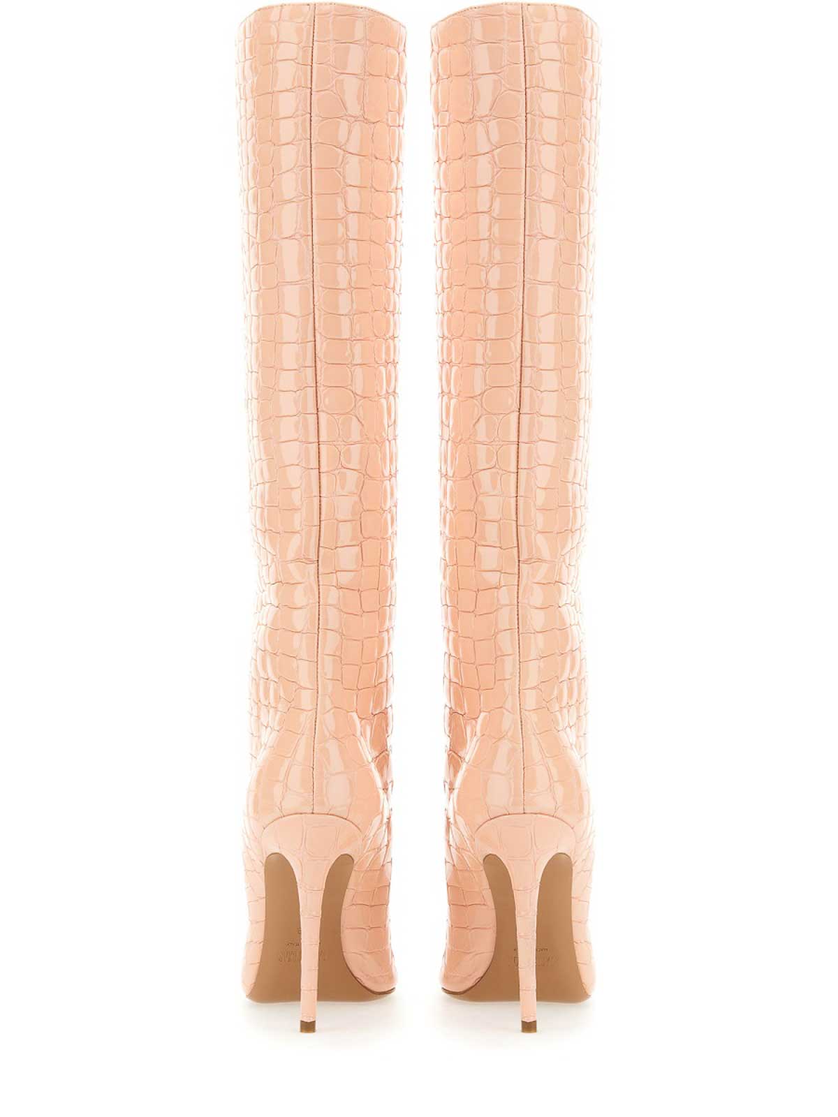 Shop Paris Texas Leather Boot In Nude & Neutrals