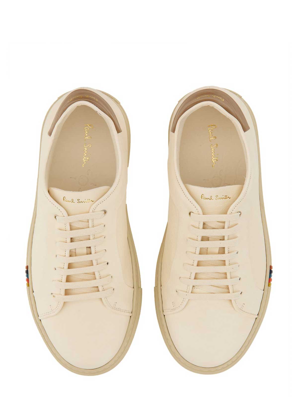Shop Paul Smith Sneakers With Logo In White