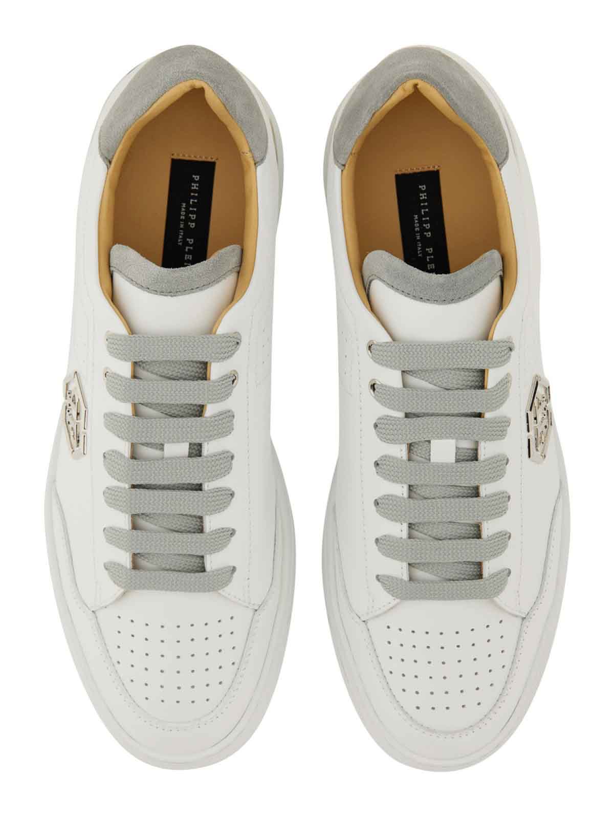 Shop Philipp Plein Sneakers With Logo In White