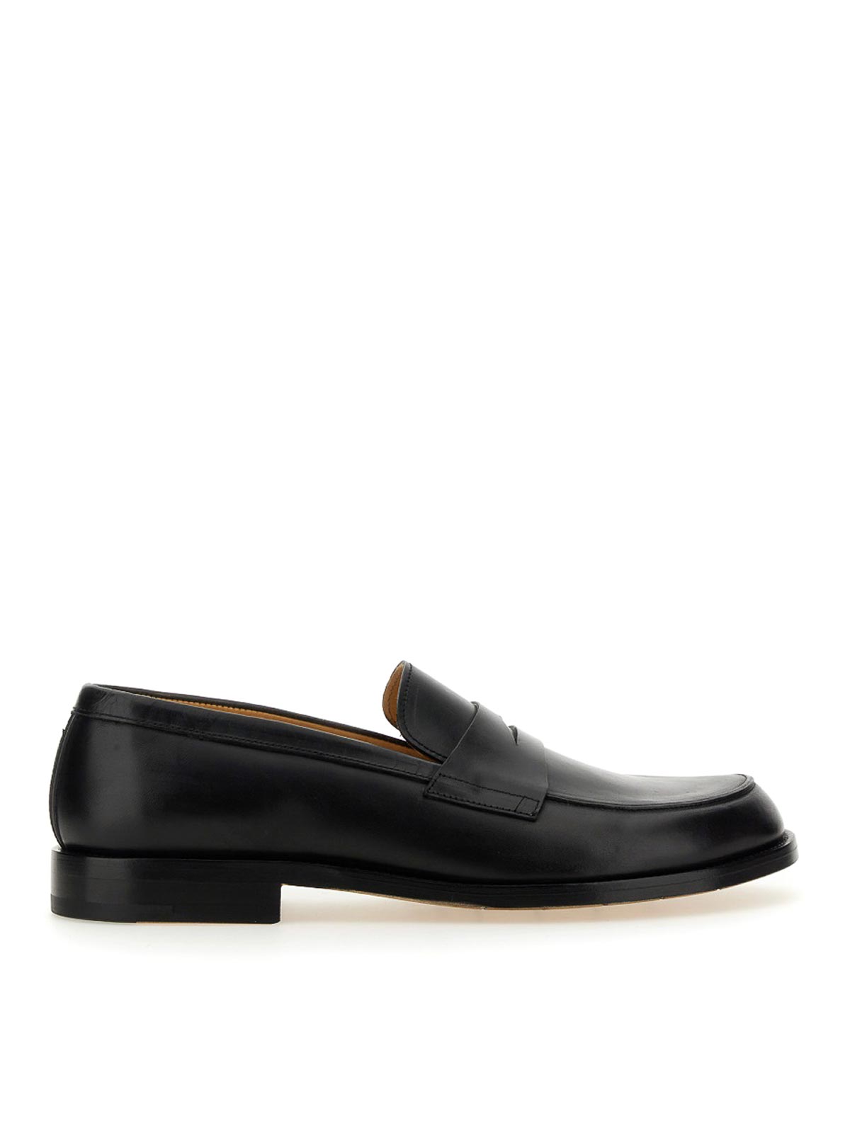 Shop Premiata Leather Loafer In Black
