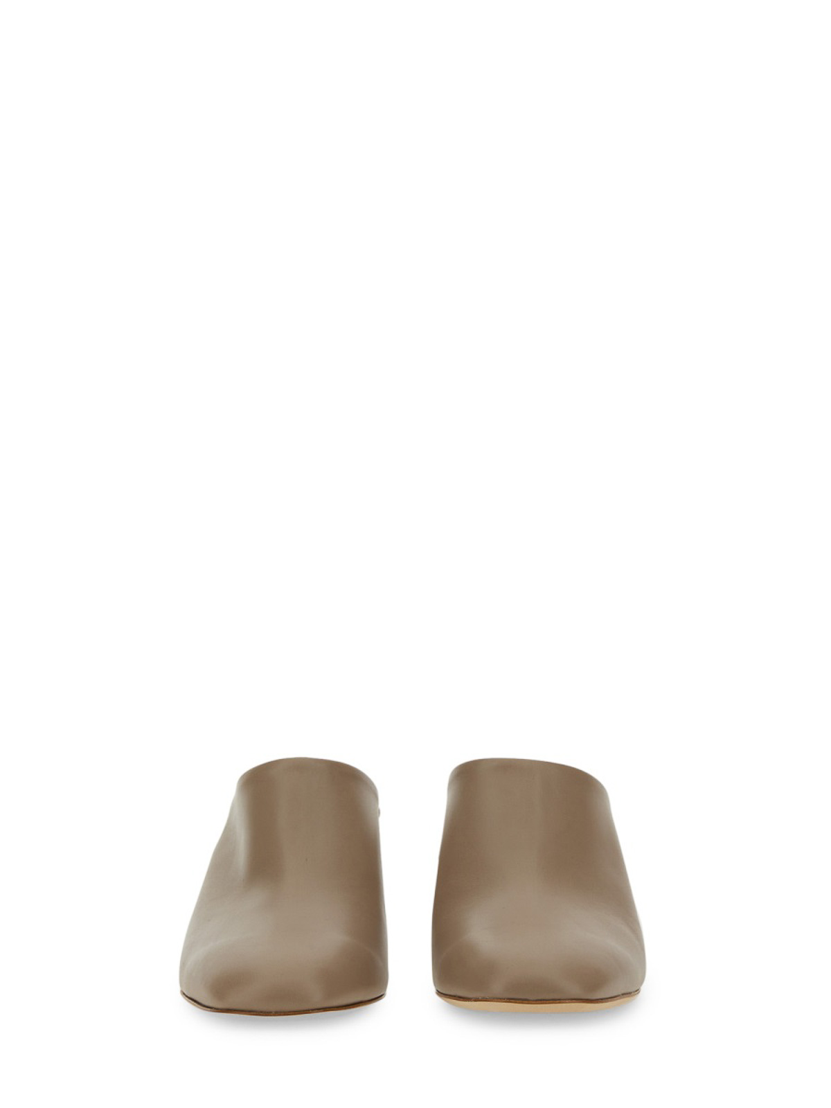 Shop Tod's Leather Sandal In Beige