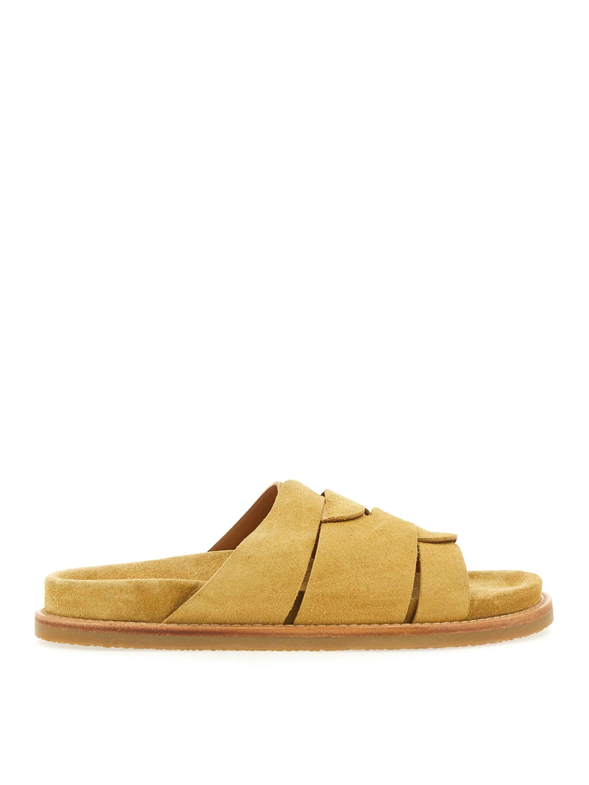 Shop Buttero Slipping Sandal In Yellow
