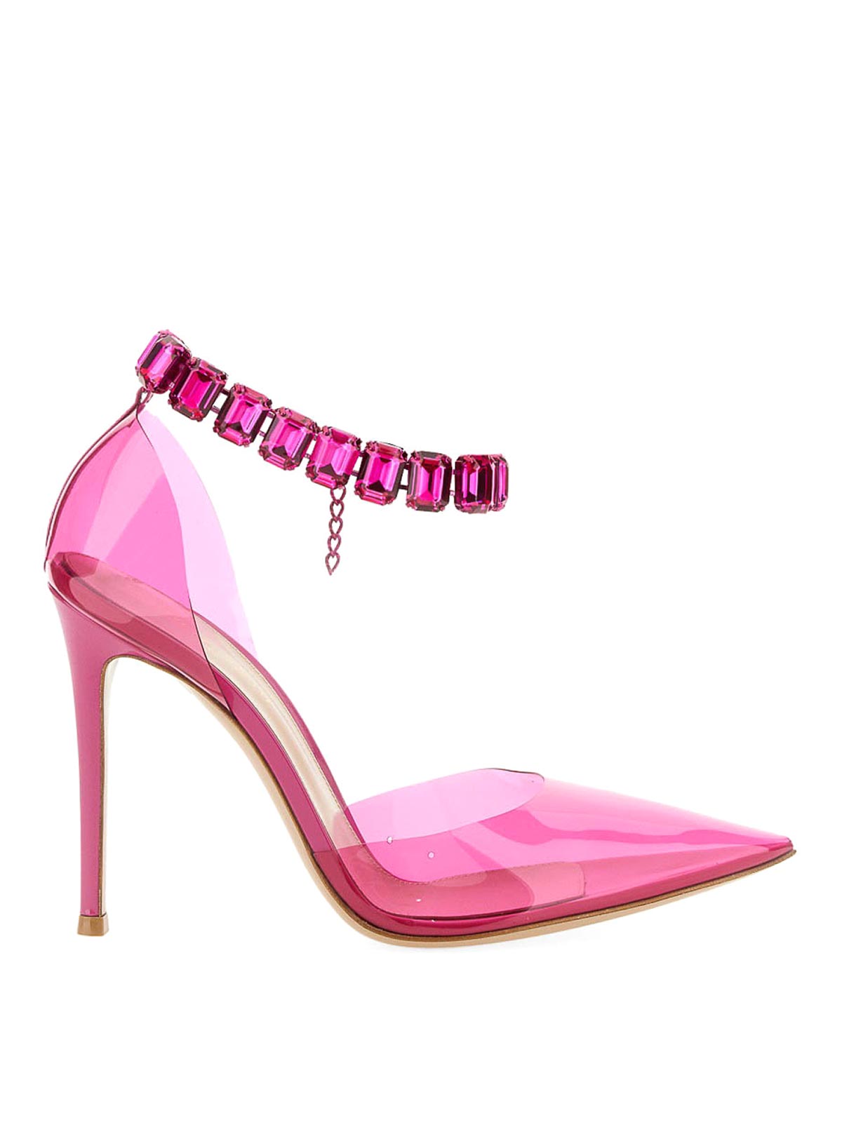Shop Gianvito Rossi Sandal With Crystals In Multicolour