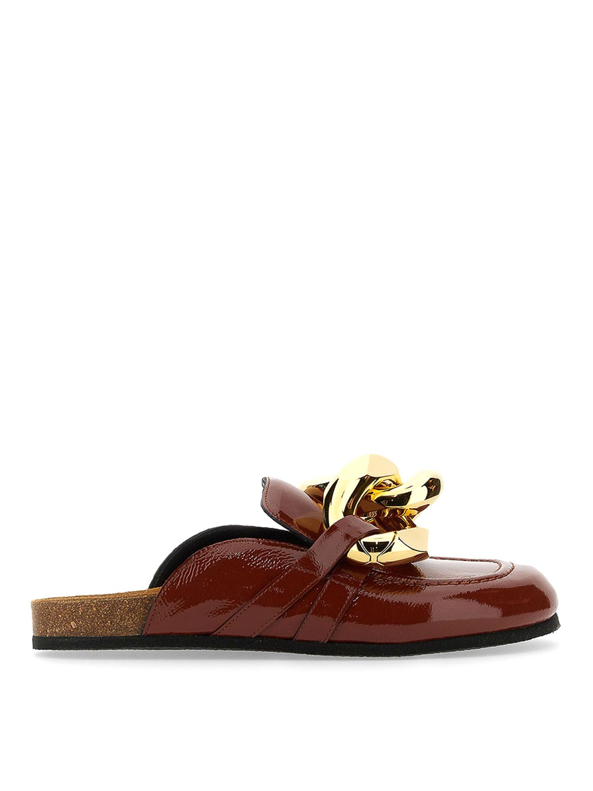 Shop Jw Anderson Mules Chain In Brown