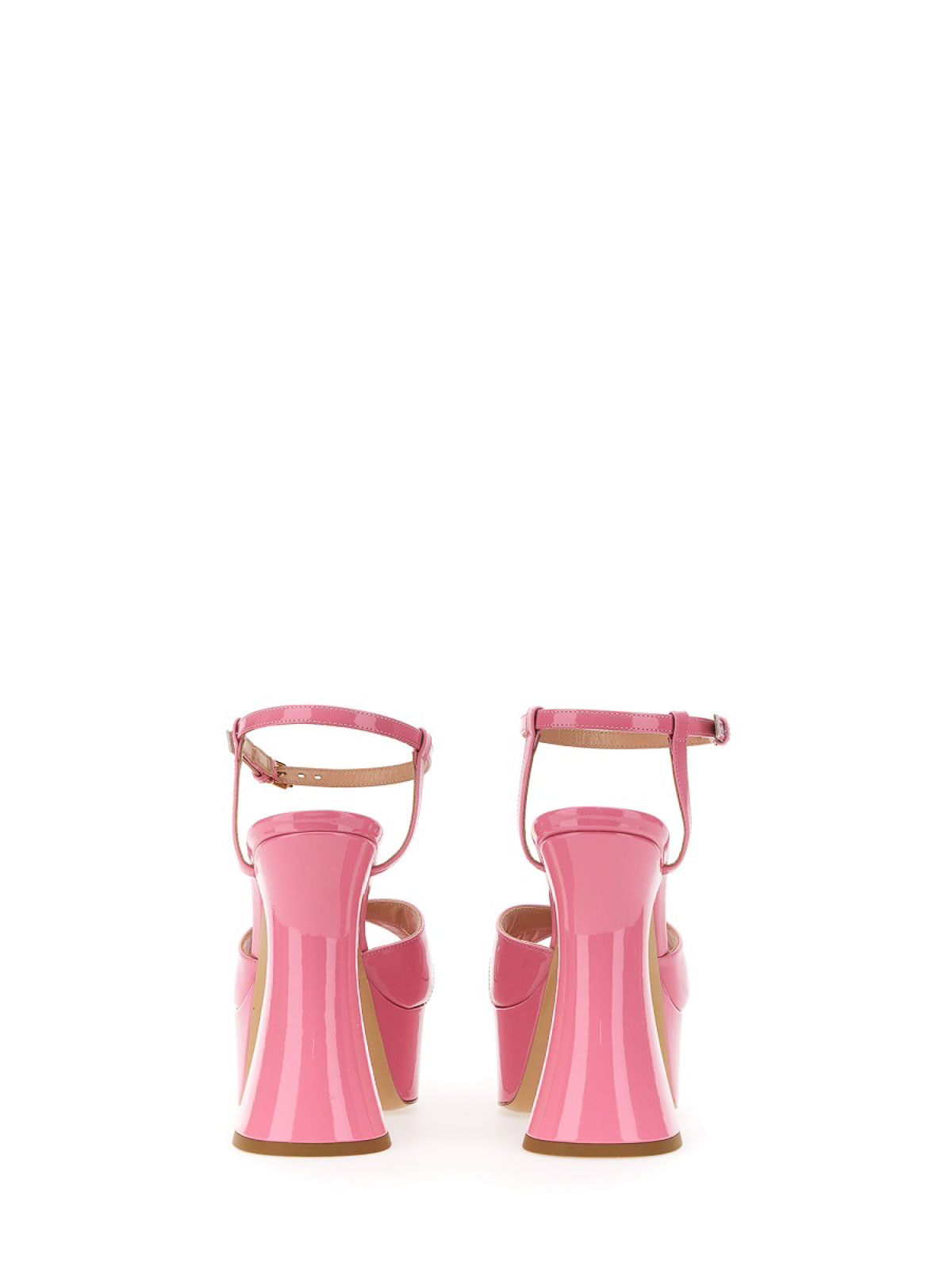 Shop Moschino Platform Sandal In Nude & Neutrals