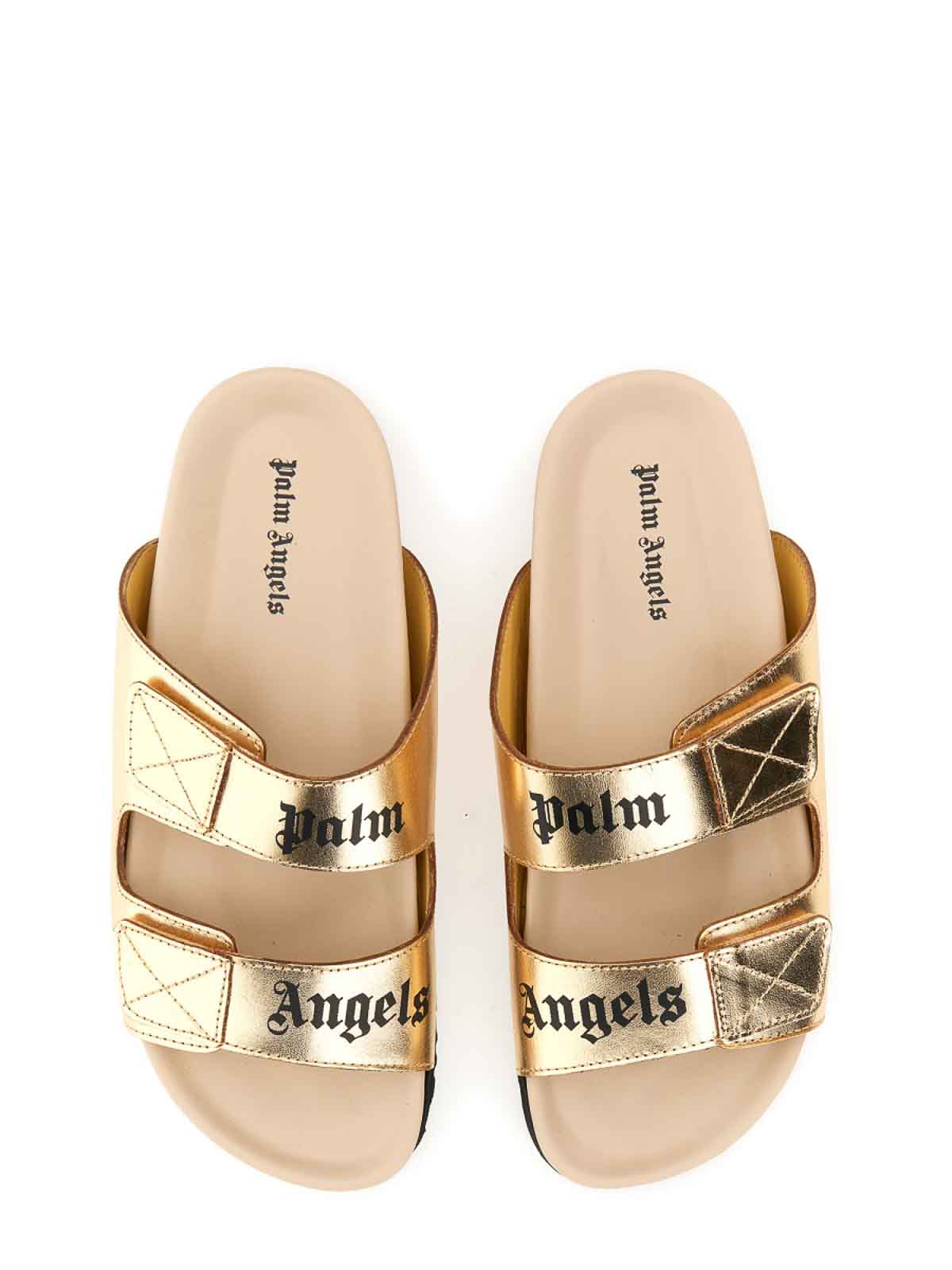 Shop Palm Angels Sandalias - Dorado In Gold