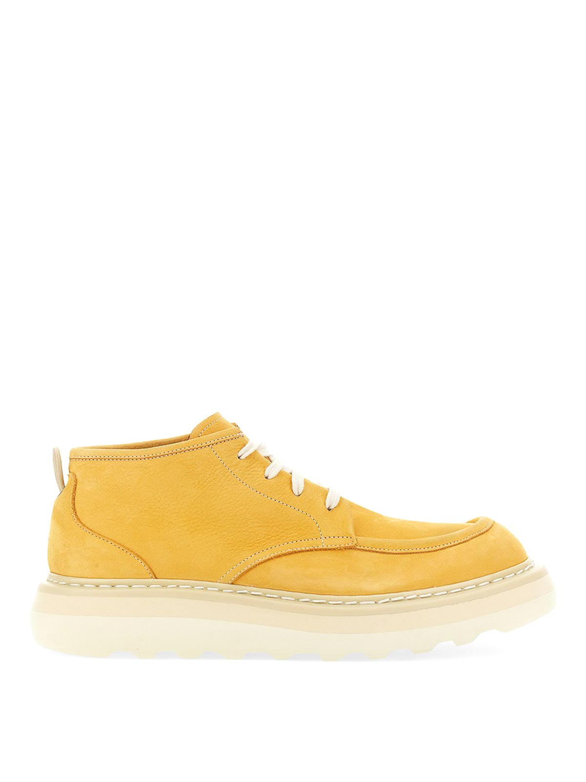 Shop Premiata Lace-up Boots In Yellow