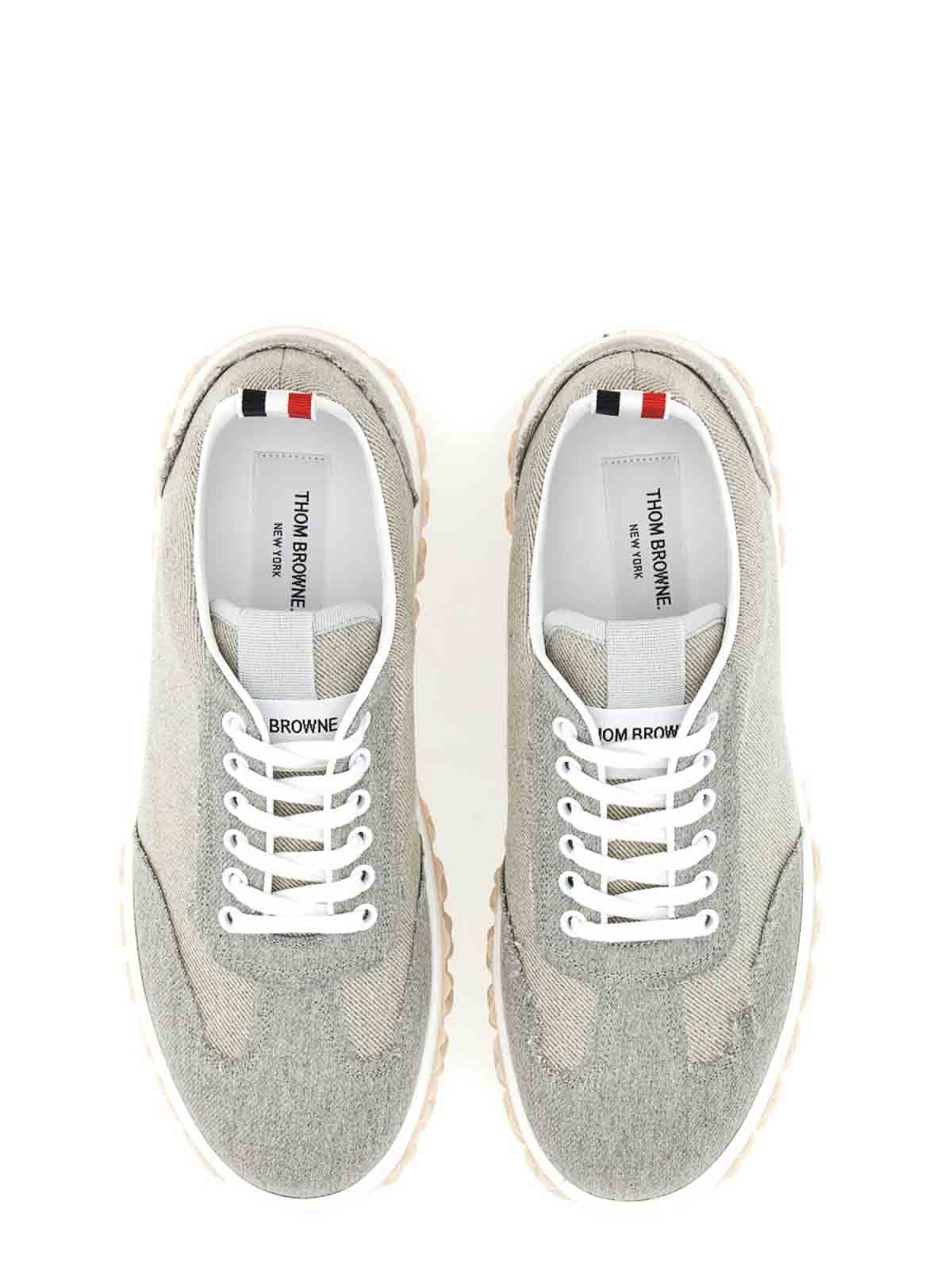 Shop Thom Browne Zapatillas - Cotton In Grey