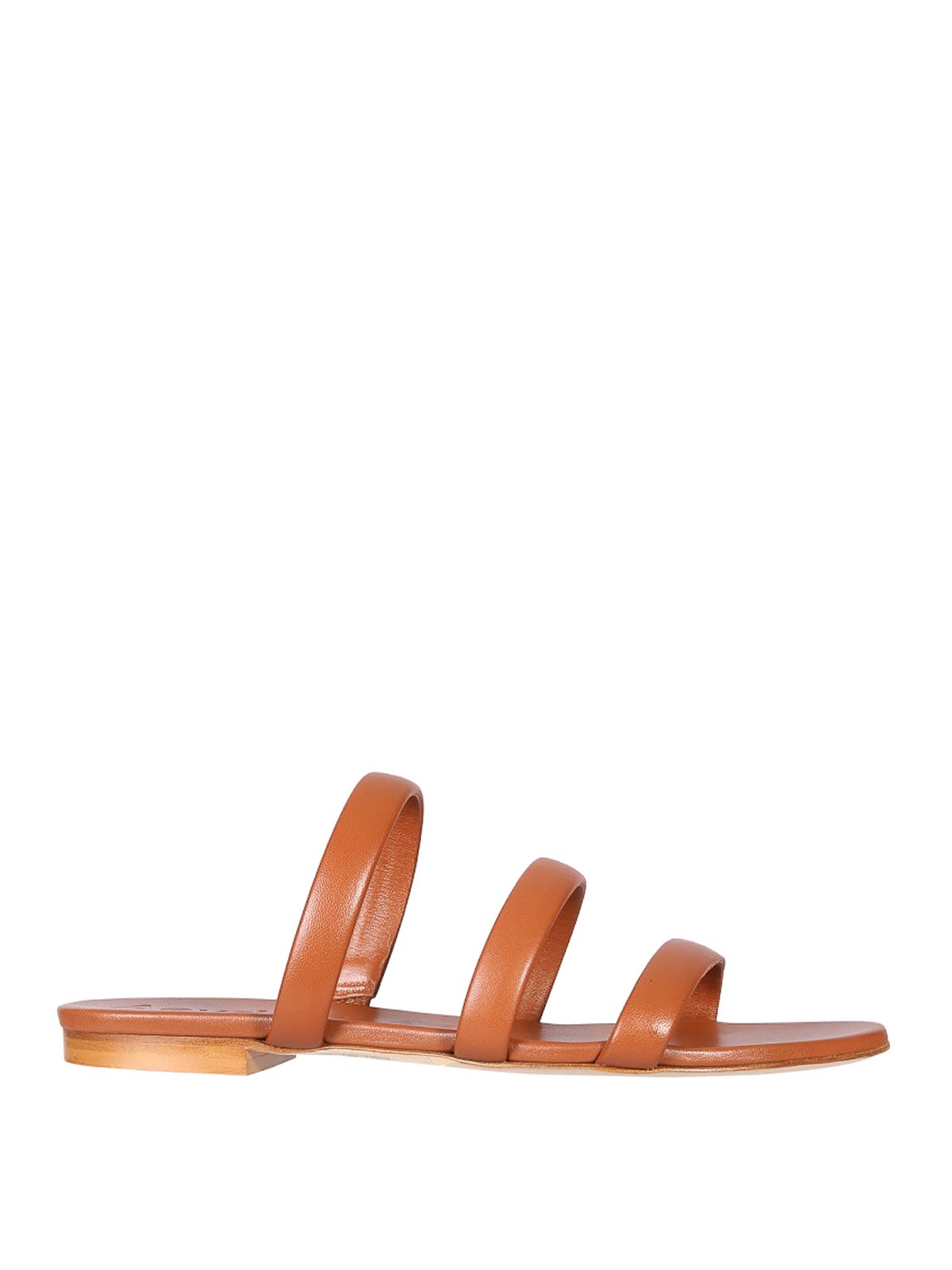 Shop Aeyde Chrissy Sandals In Light Brown