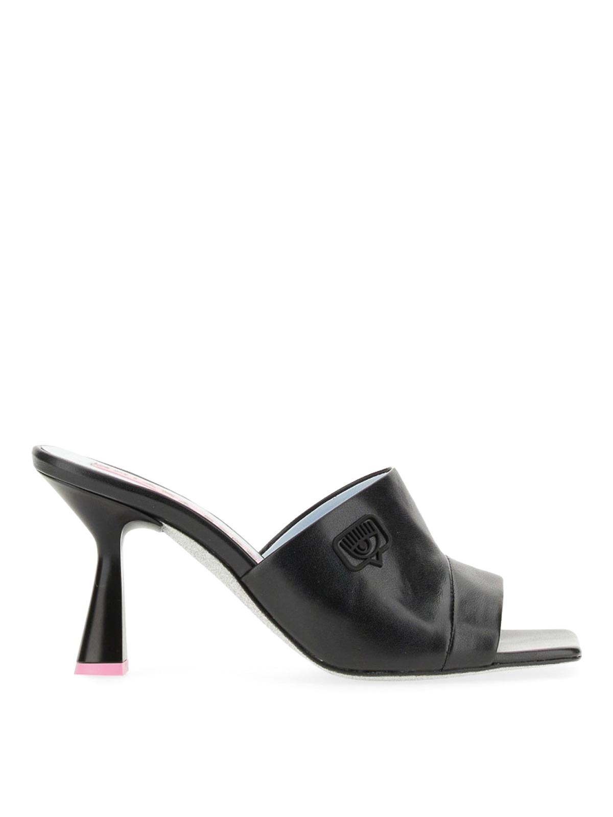 Shop Chiara Ferragni Eyelike Sandal In Black