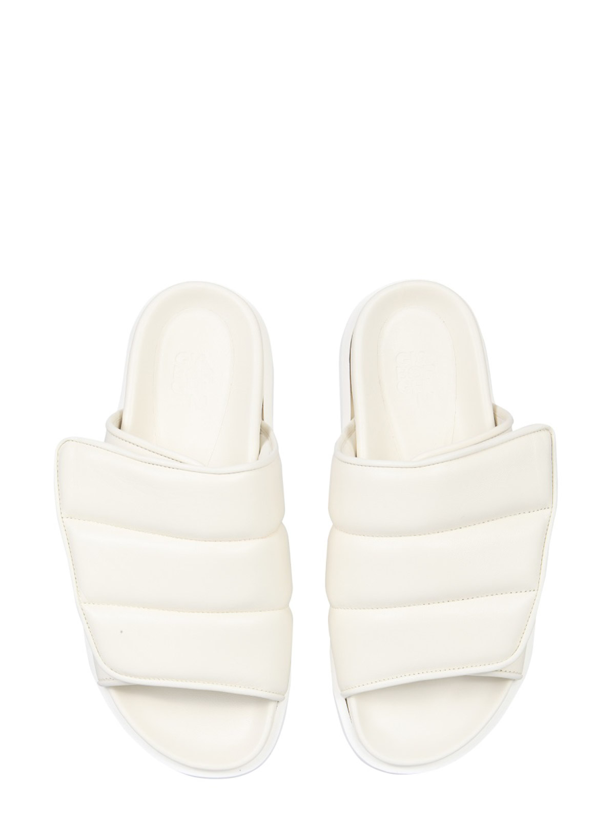 Shop Gia Borghini Gia 3 Puffy Sandals In White