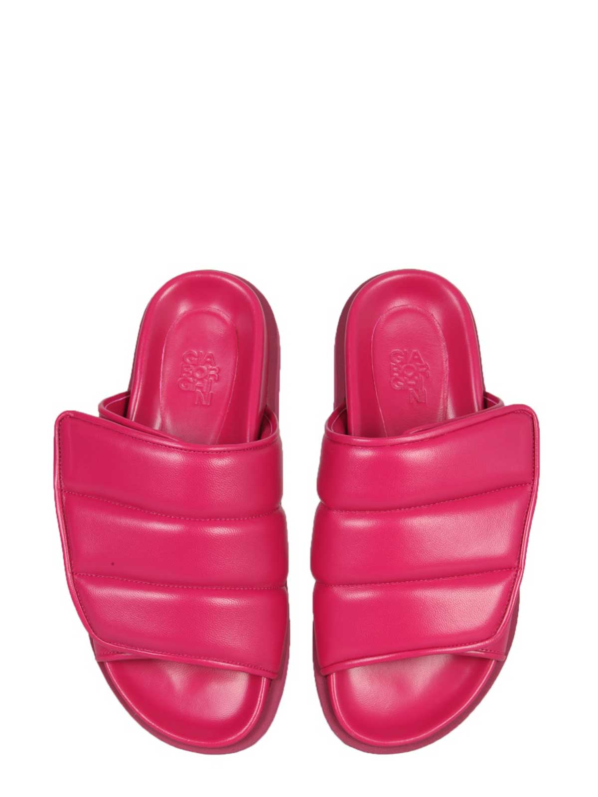 Shop Gia Borghini Gia 3 Puffy Sandals In Multicolour