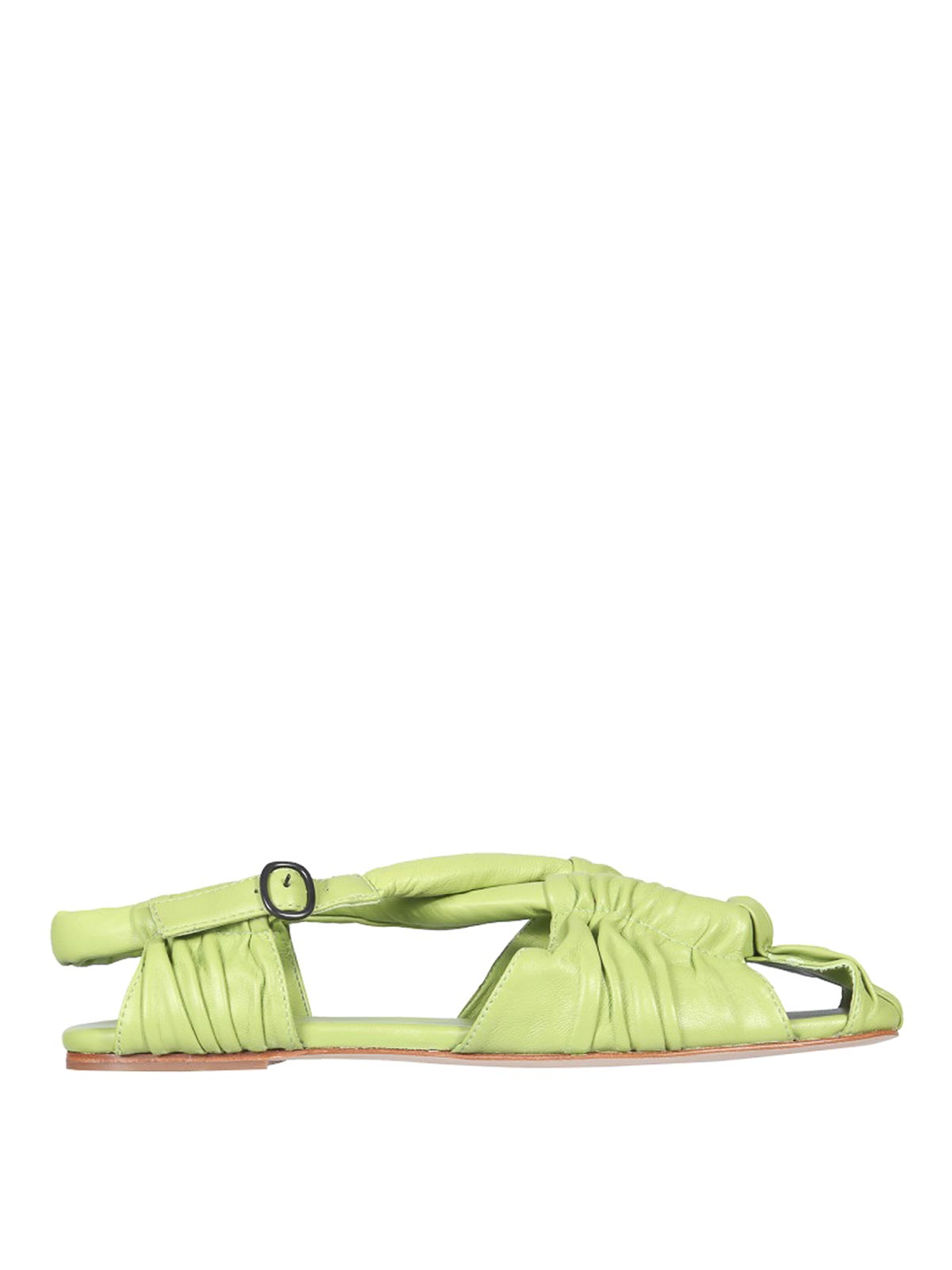 Shop Hereu Curtina Sandals In Green