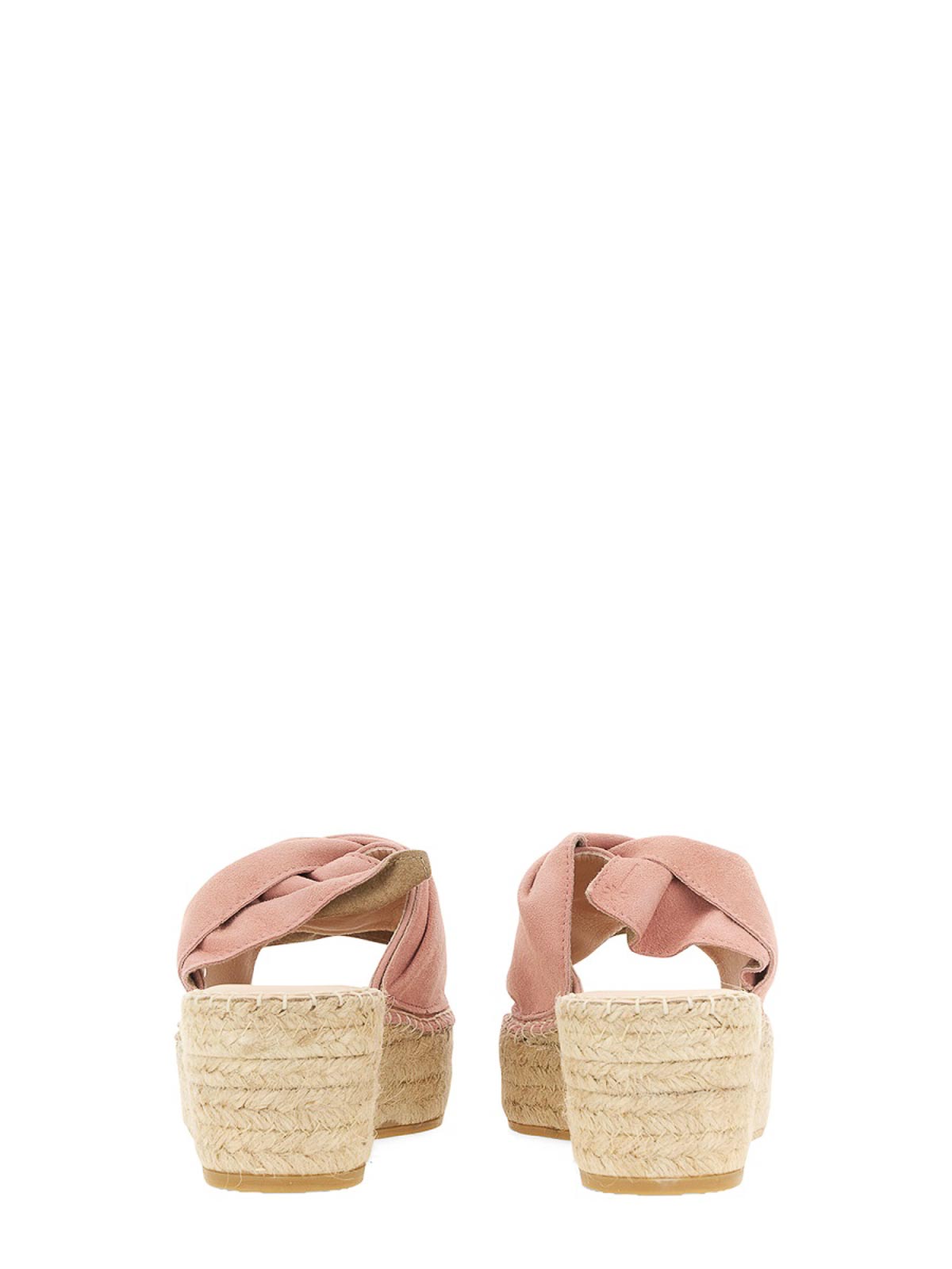 Shop Manebi Knot Sandal In Nude & Neutrals