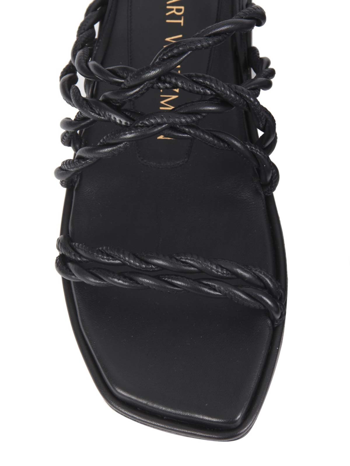 Shop Stuart Weitzman Calypso Sandals In Black