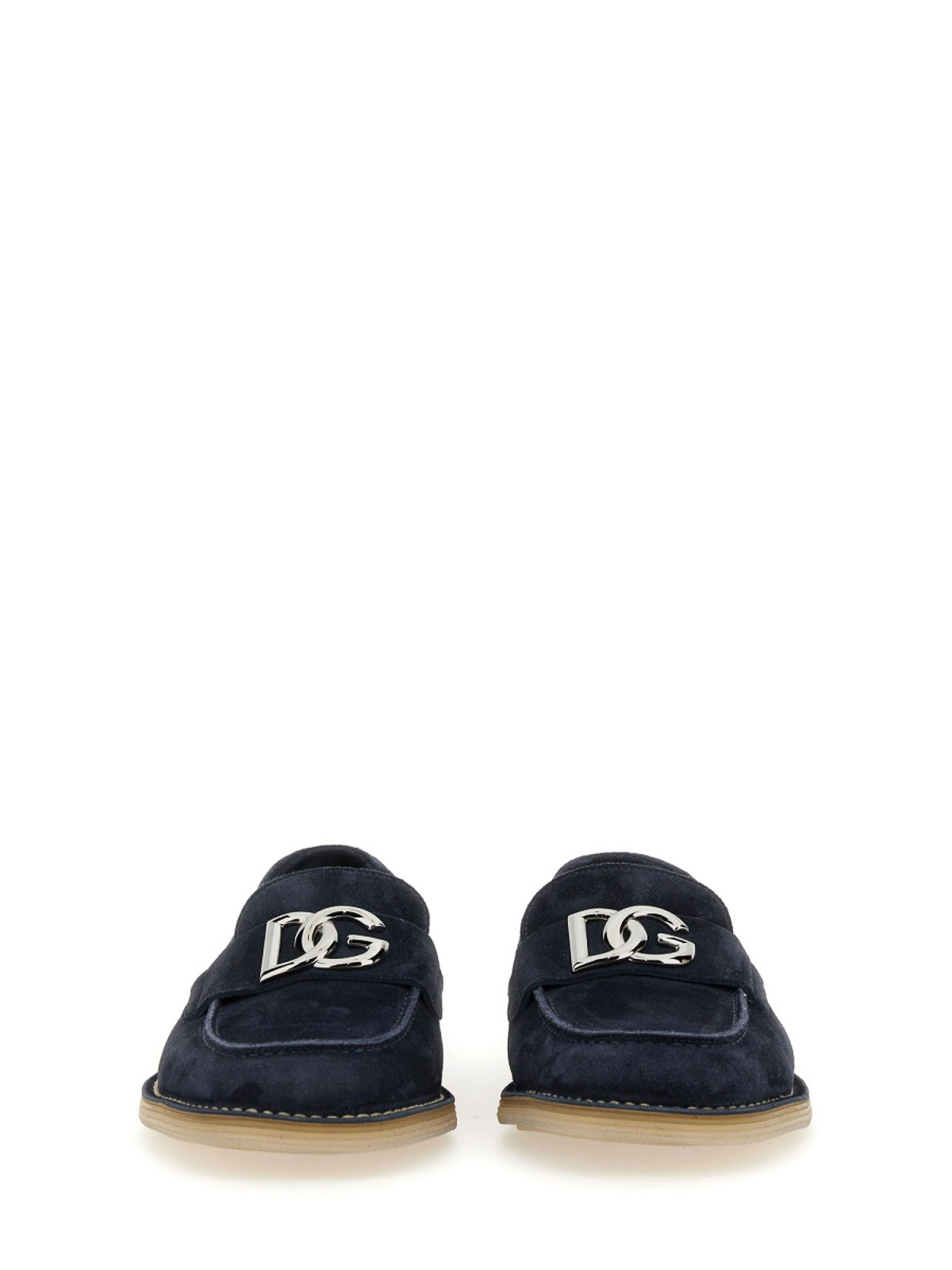 Shop Dolce & Gabbana Suede Loafer In Blue