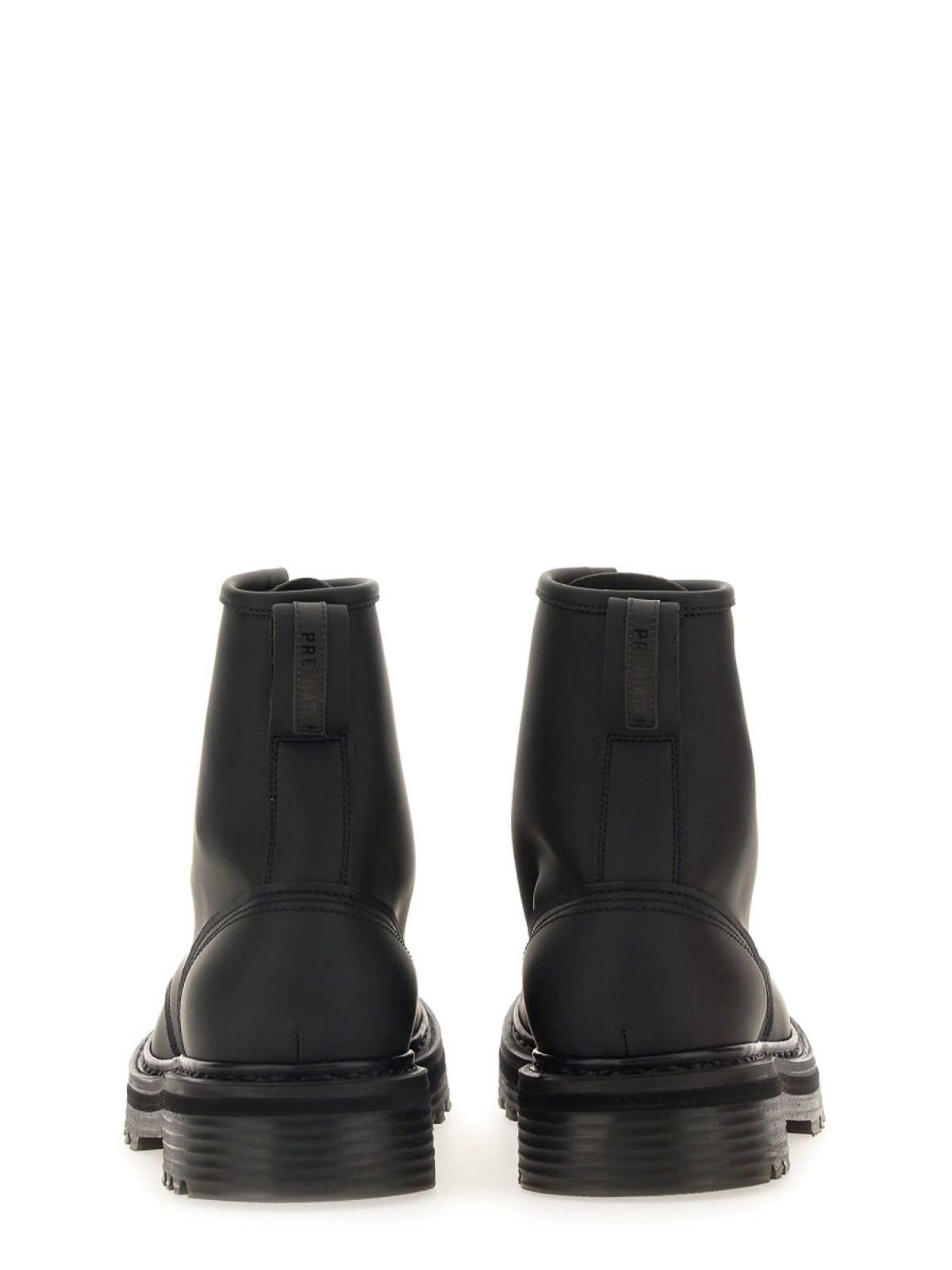 Shop Premiata Leather Boots In Black
