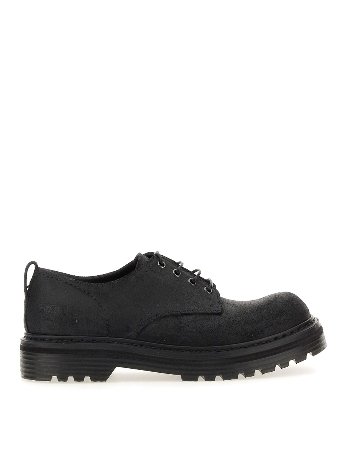 Shop Premiata Leather Derby Loafers In Black