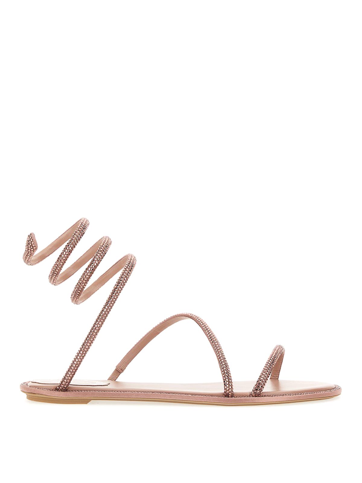 Shop René Caovilla Cleo 10 Sandals In Light Pink