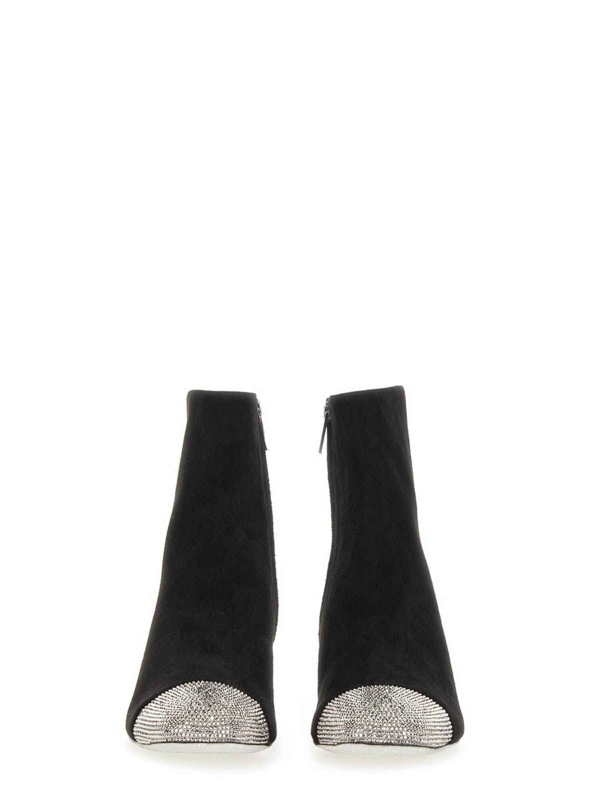 Shop René Caovilla Boots With Rhinestones In Black