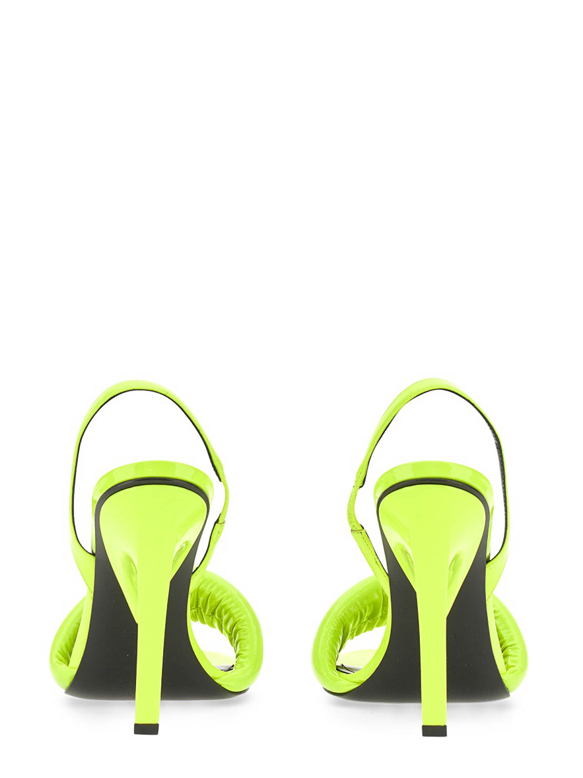 Shop Attico Rem Sandals In Yellow