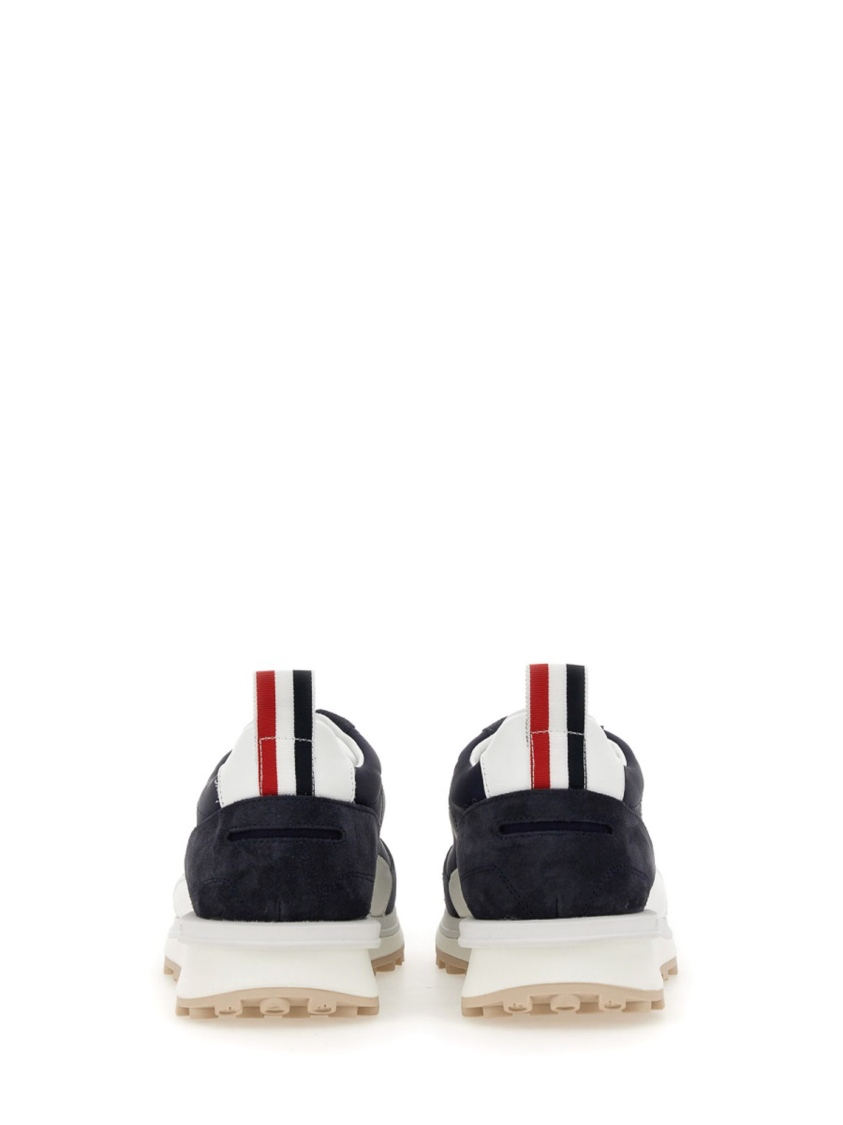 Shop Thom Browne Sneakers With Logo In Blue