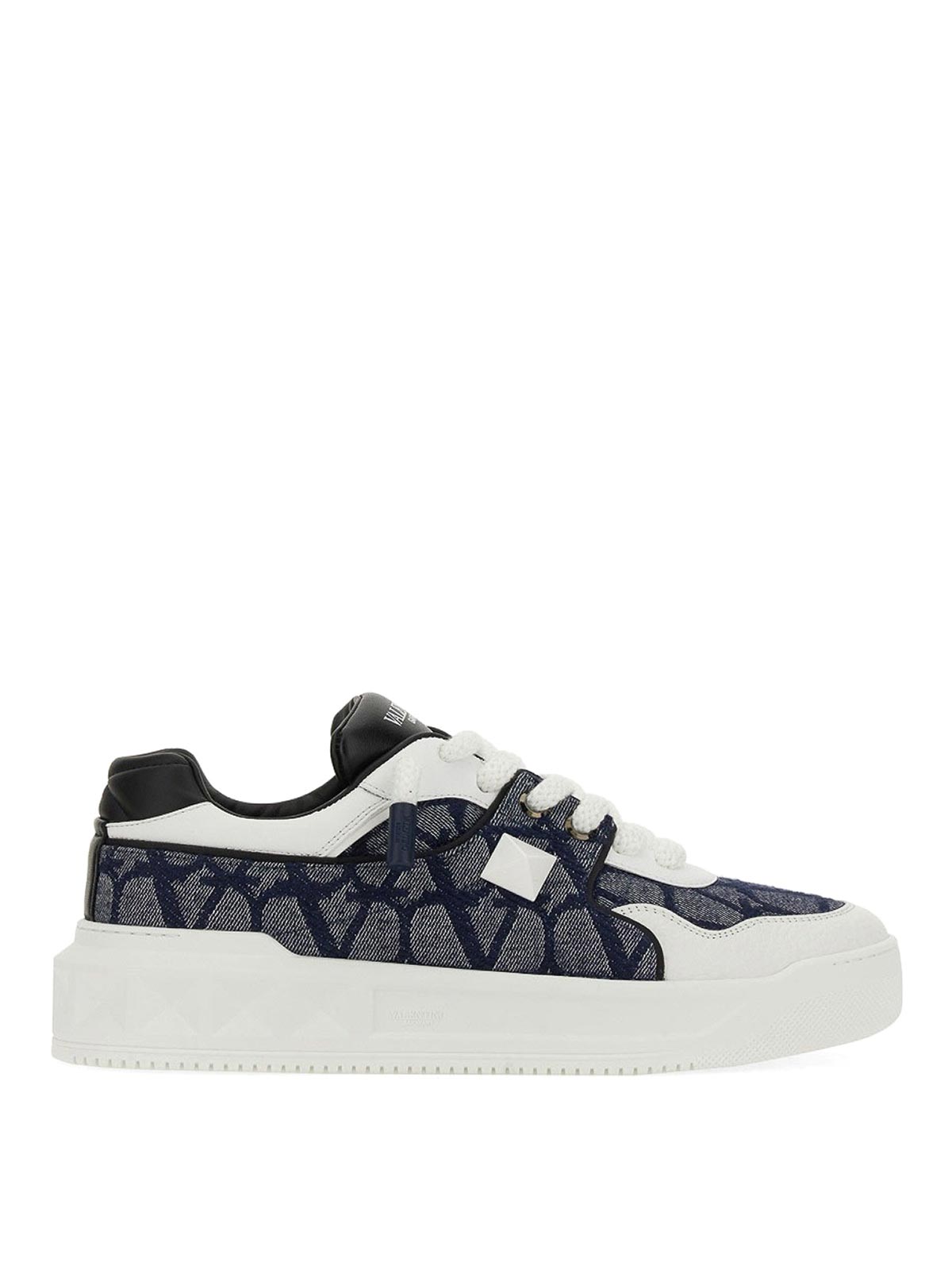 Shop Valentino Low-top Sneakers One Stud Xl In Multicolour