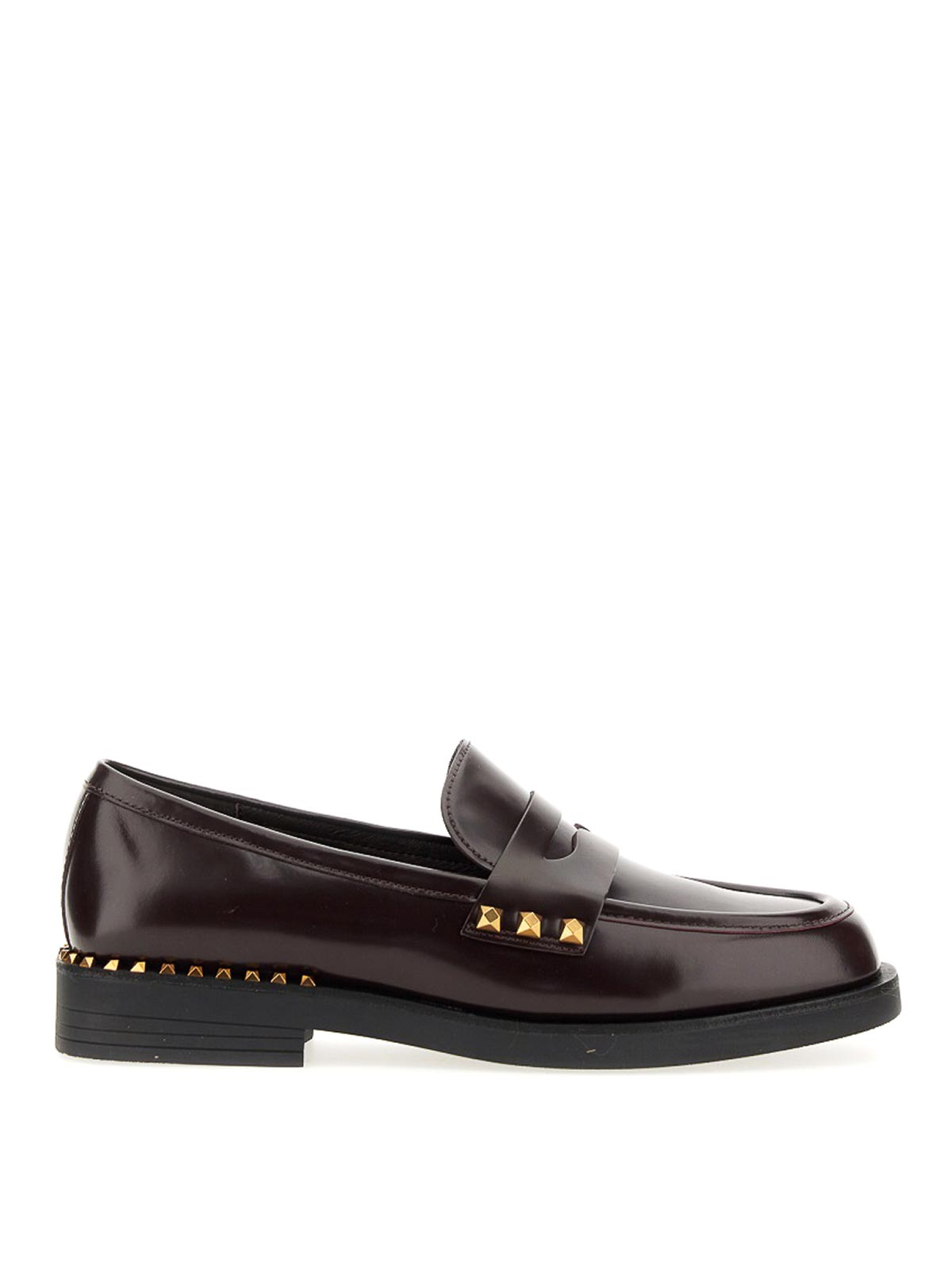 Shop Ash Loafers In Dark Red