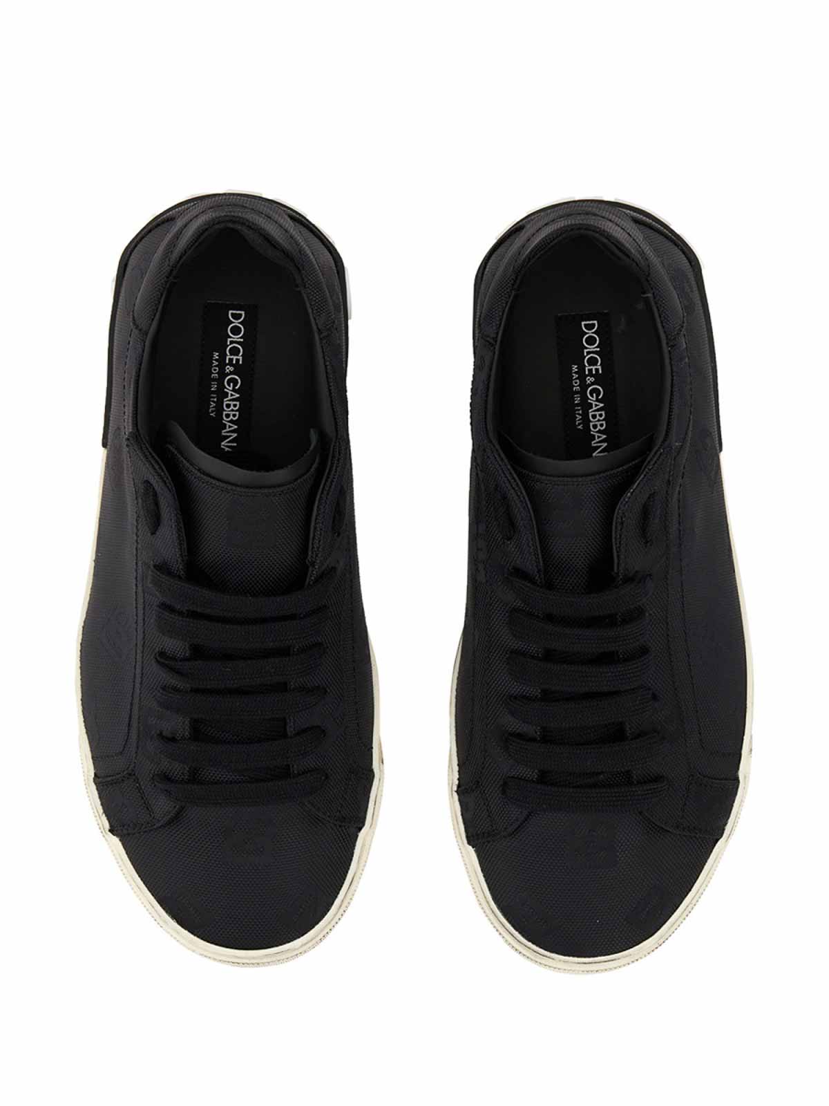 Shop Dolce & Gabbana Sneakers With Logo In Black