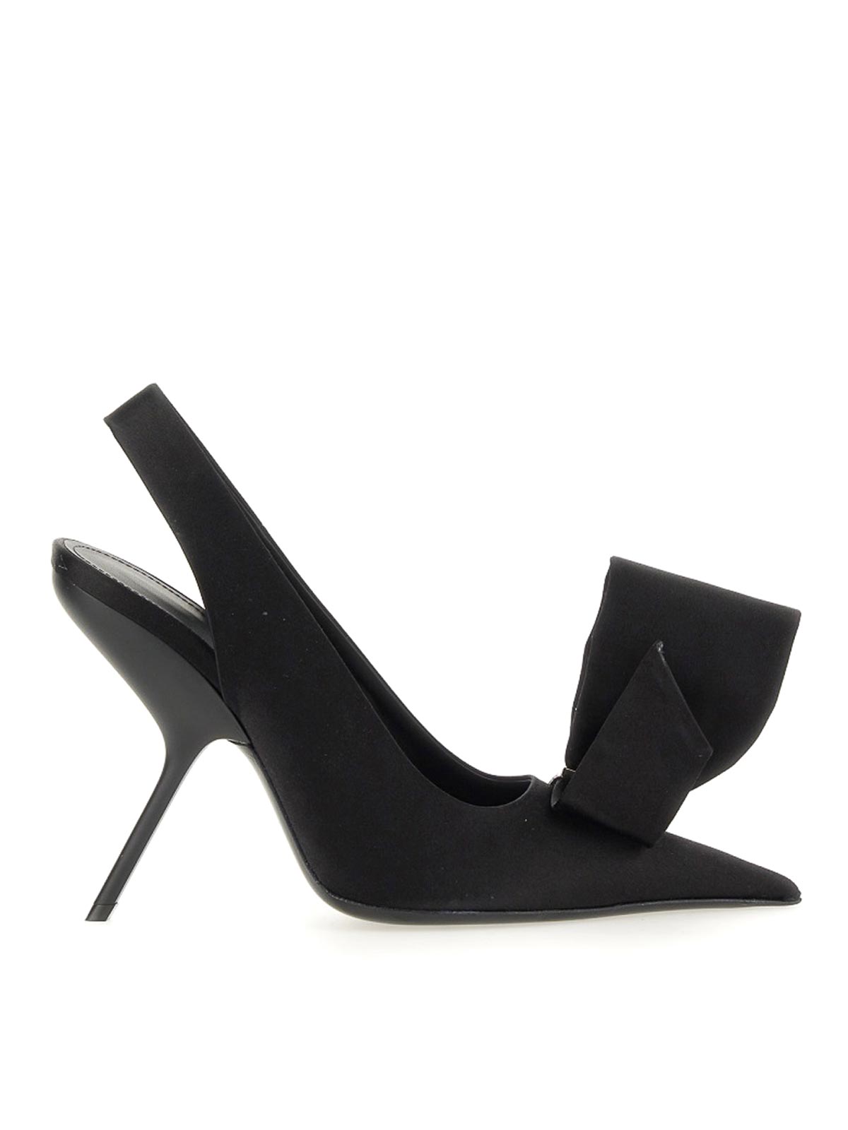Shop Ferragamo Asymmetrical Bow Sandals In Black