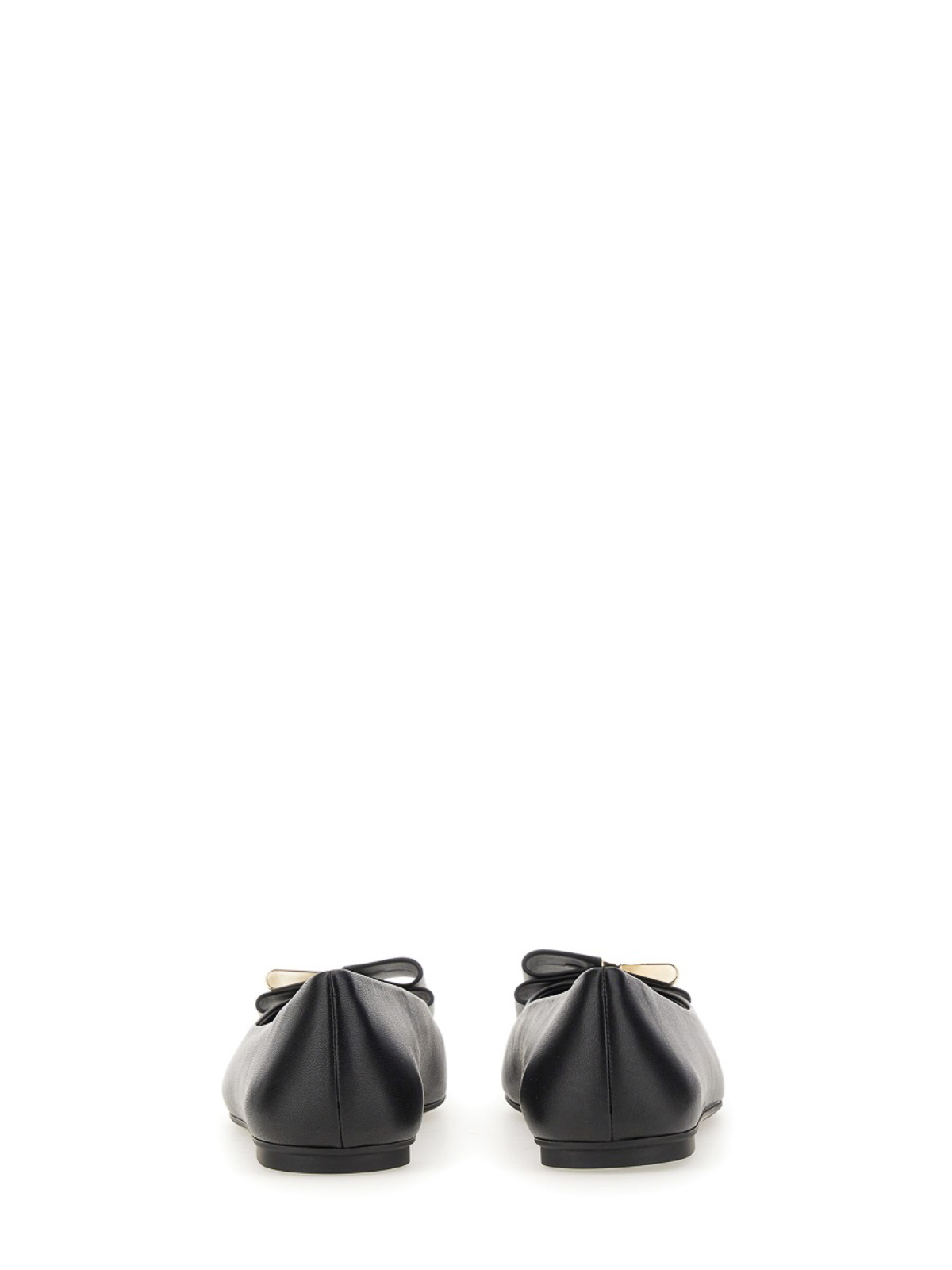 Shop Ferragamo Ballerina With Double Bow In Black