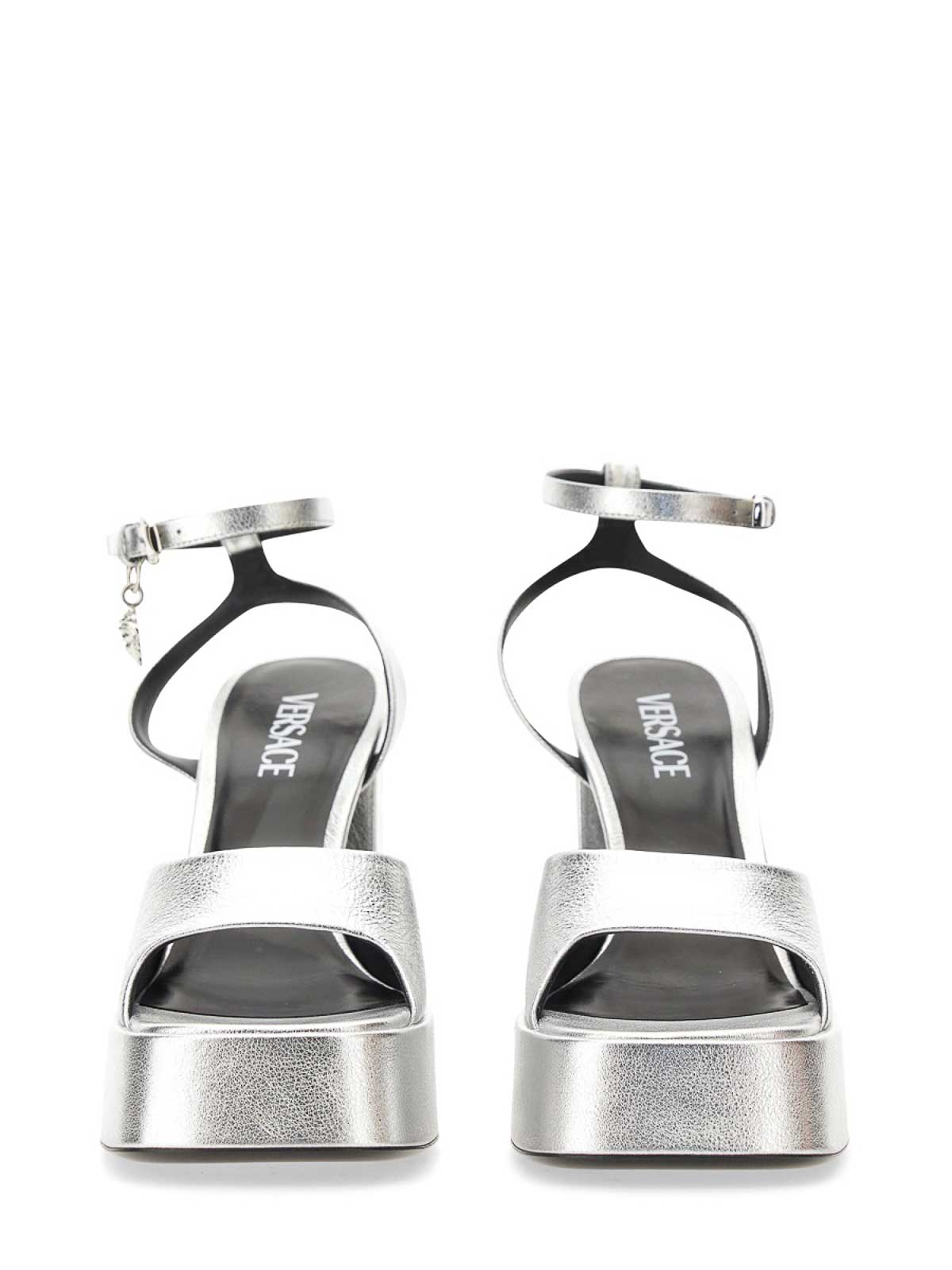 Shop Versace Sandalias - Medusa Sandal In Silver