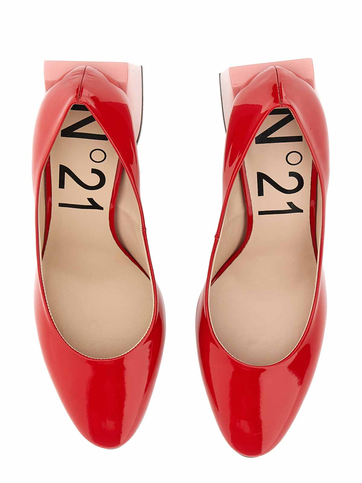 Shop N°21 Zapatos De Salón - Color-block In Red