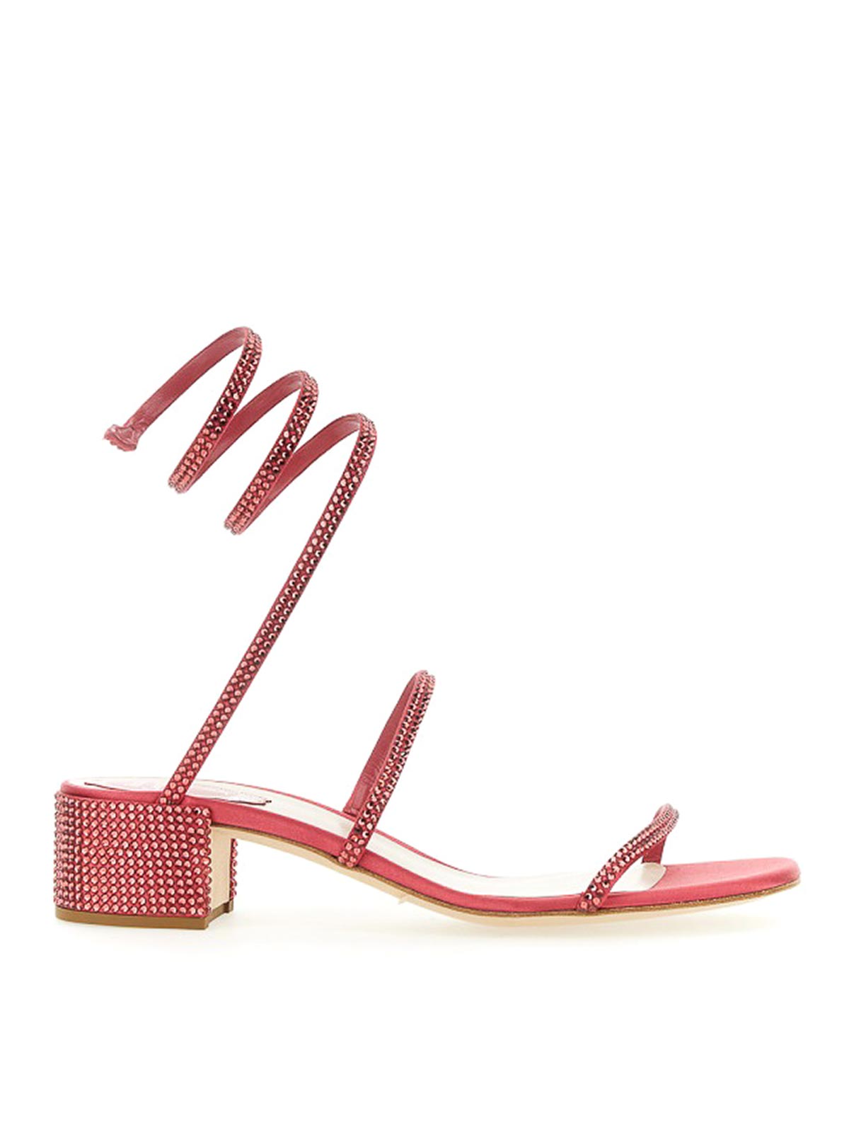 Shop René Caovilla Cleo Sandals In Red
