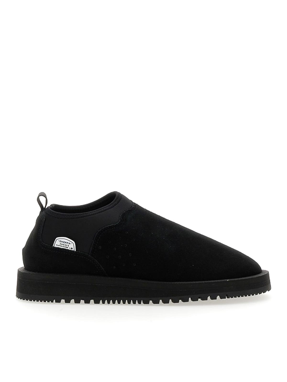 Shop Suicoke Ron Sneakers In Black