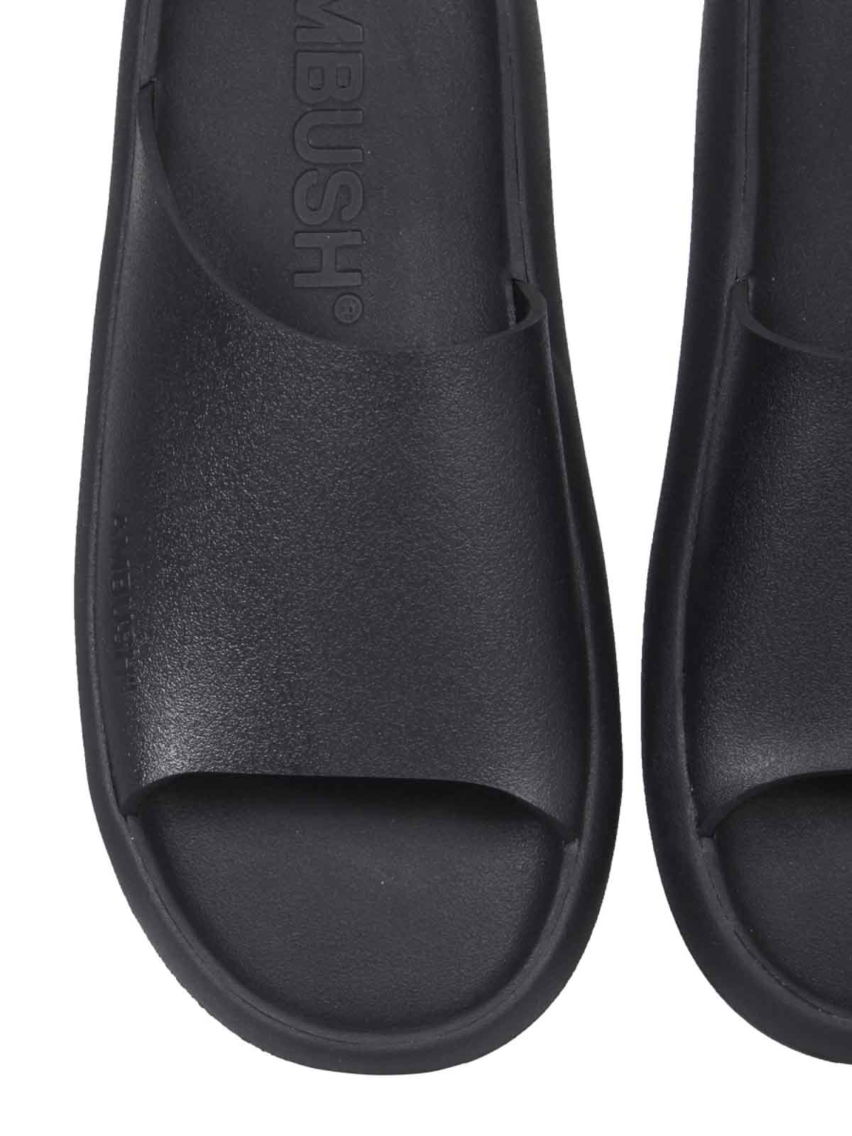 Shop Ambush Rubber Slide Sandals In Black