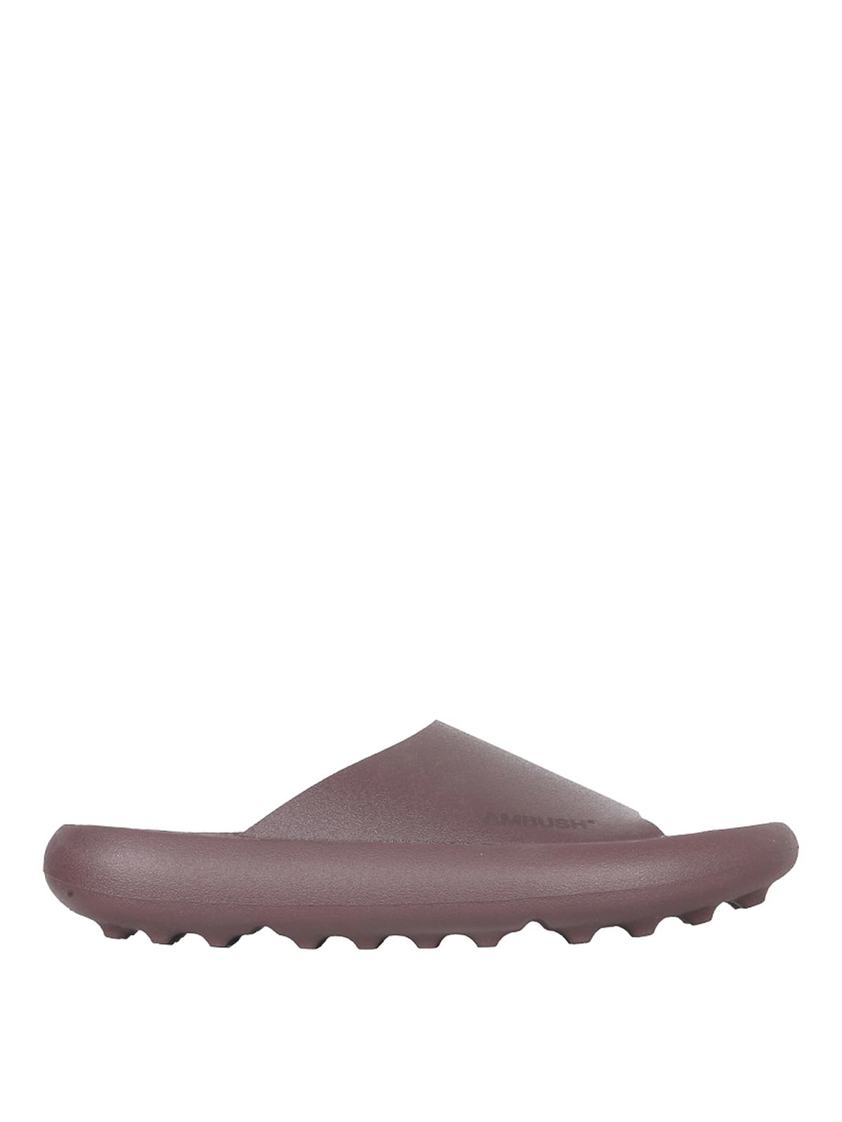 Shop Ambush Rubber Slide Sandals In Brown