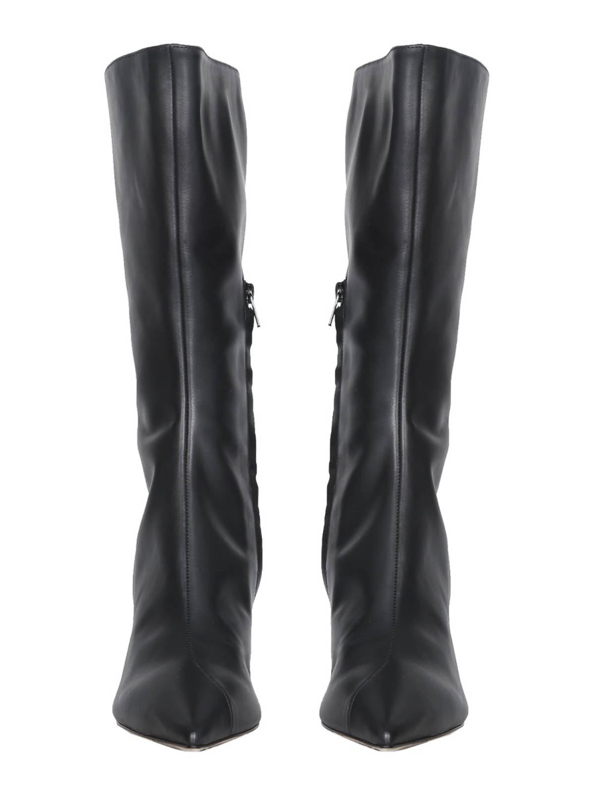 Shop Giannico Victoria Boots In Black