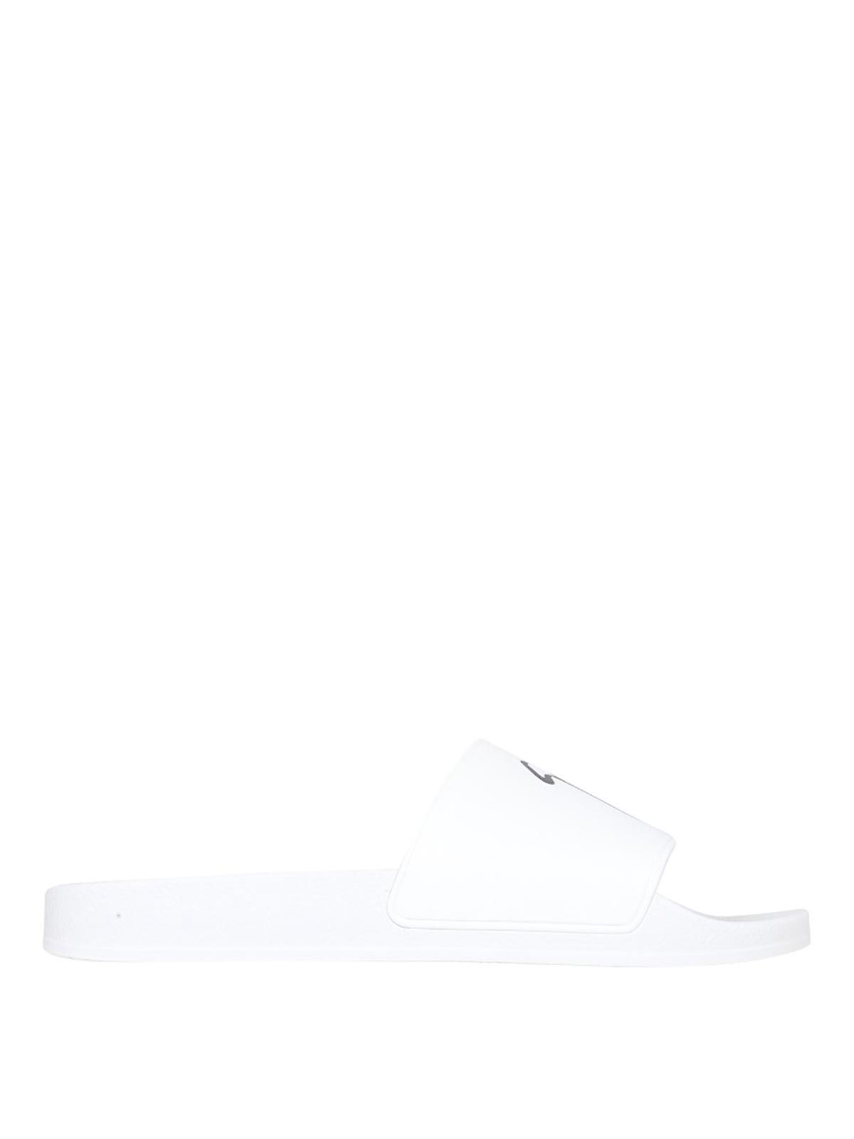 Shop Giuseppe Zanotti Sandalias - Rubber Slide In White