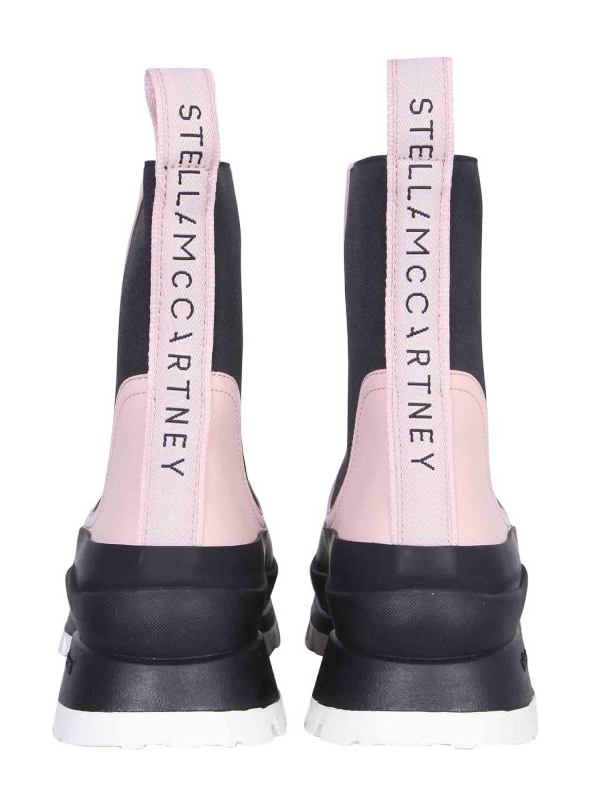Shop Stella Mccartney Trace Chelsea Boots In Nude & Neutrals