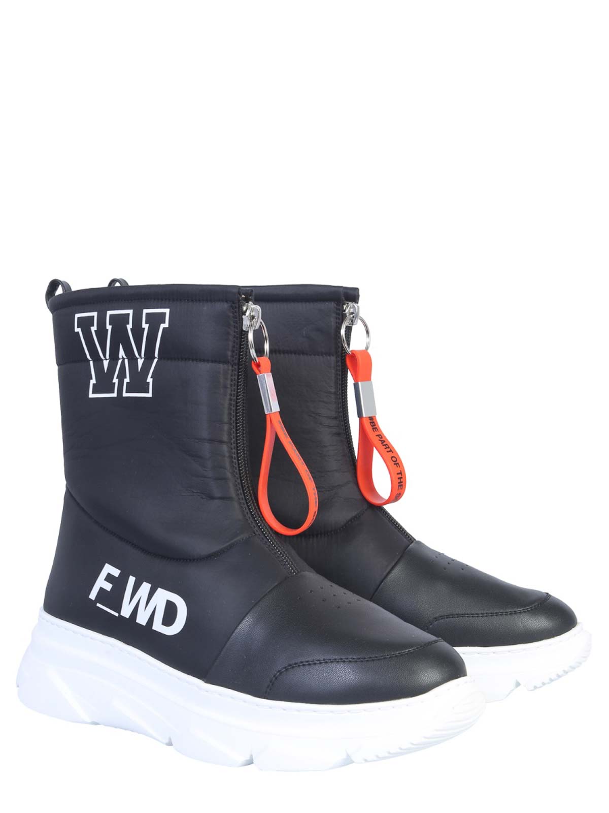 Shop Fwrd Leather Boot In Black