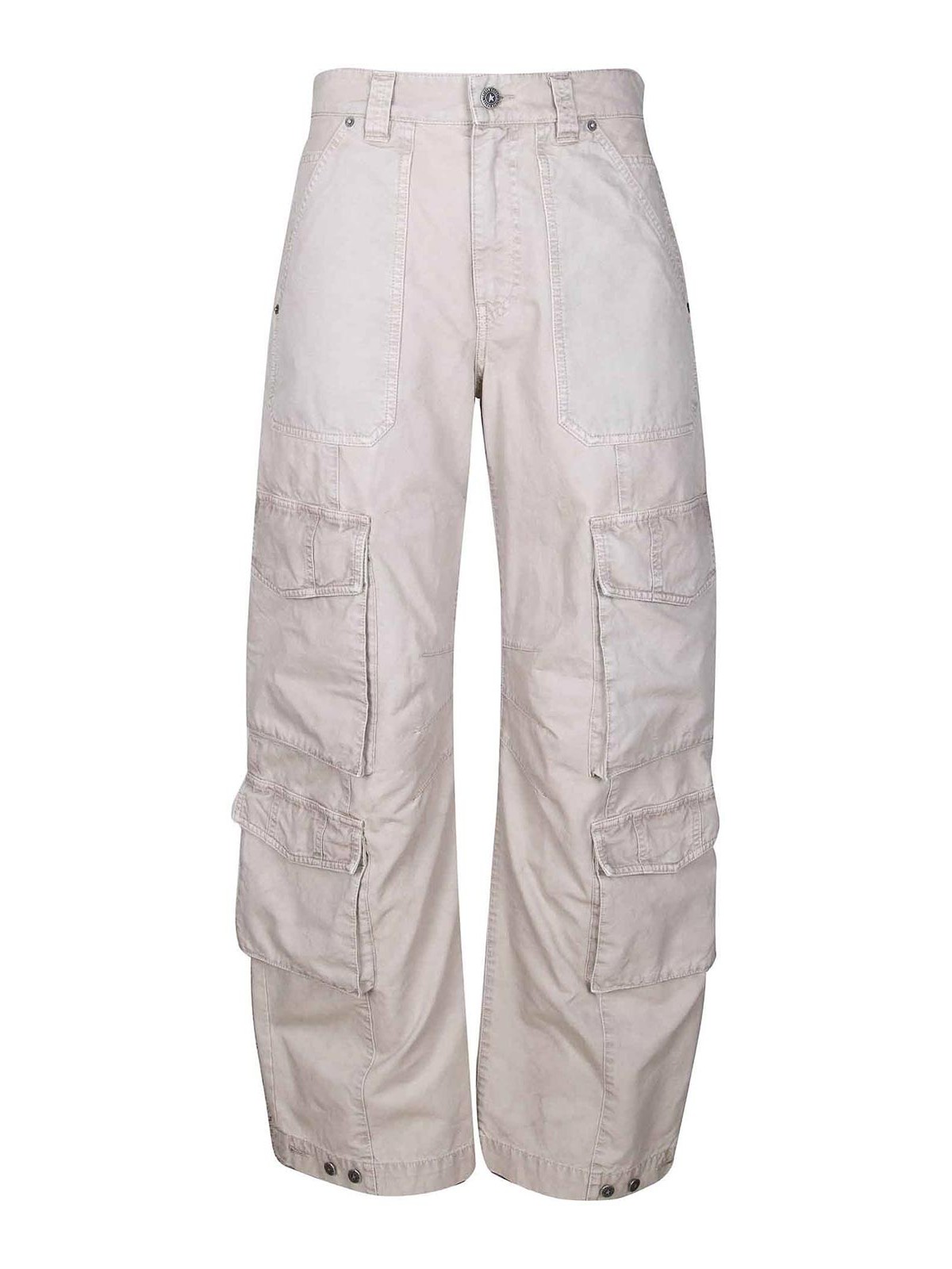 Shop Golden Goose Cargo Trousers In Beige