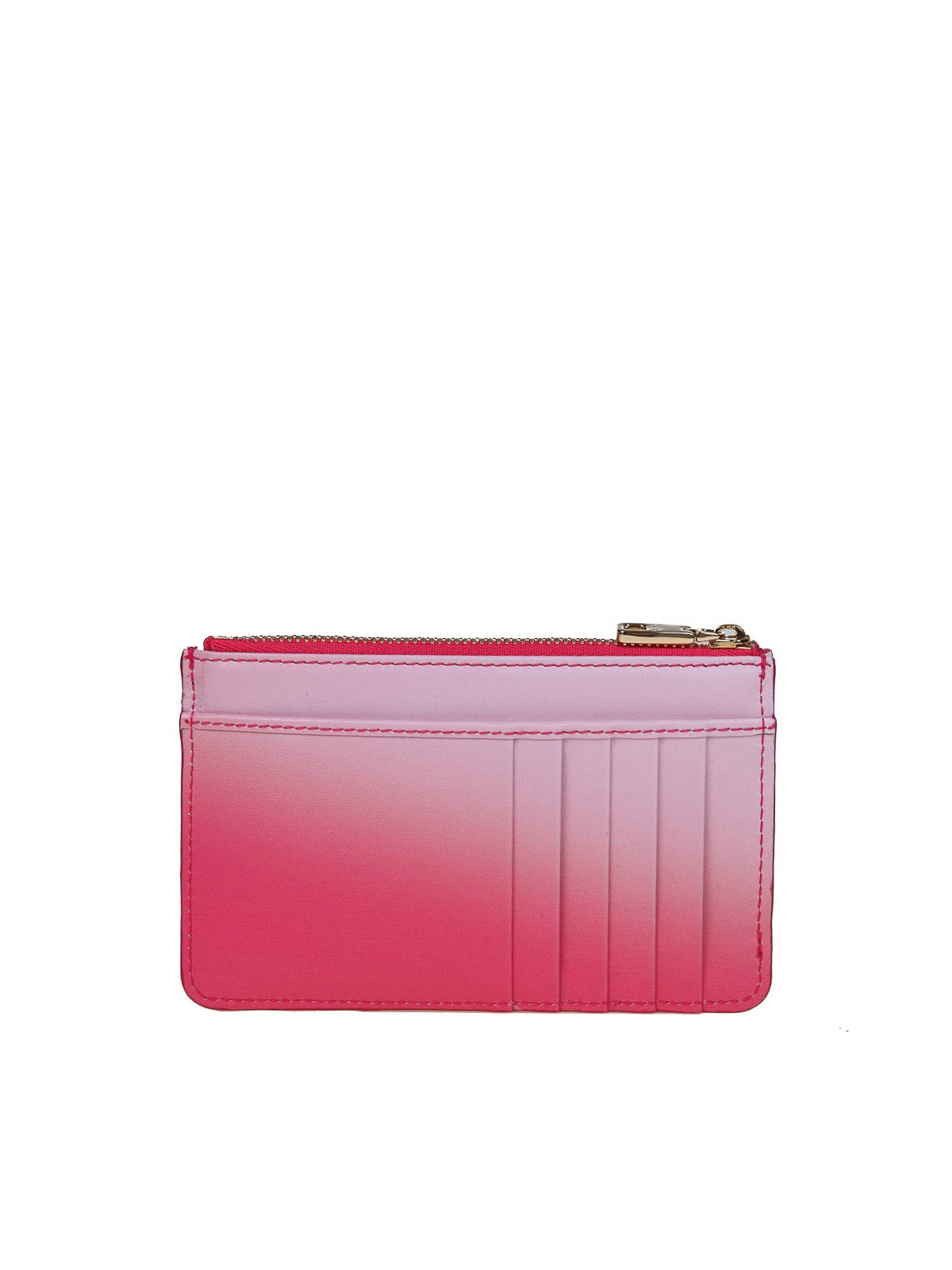 Shop Dolce & Gabbana Leather Card Holder In Pink