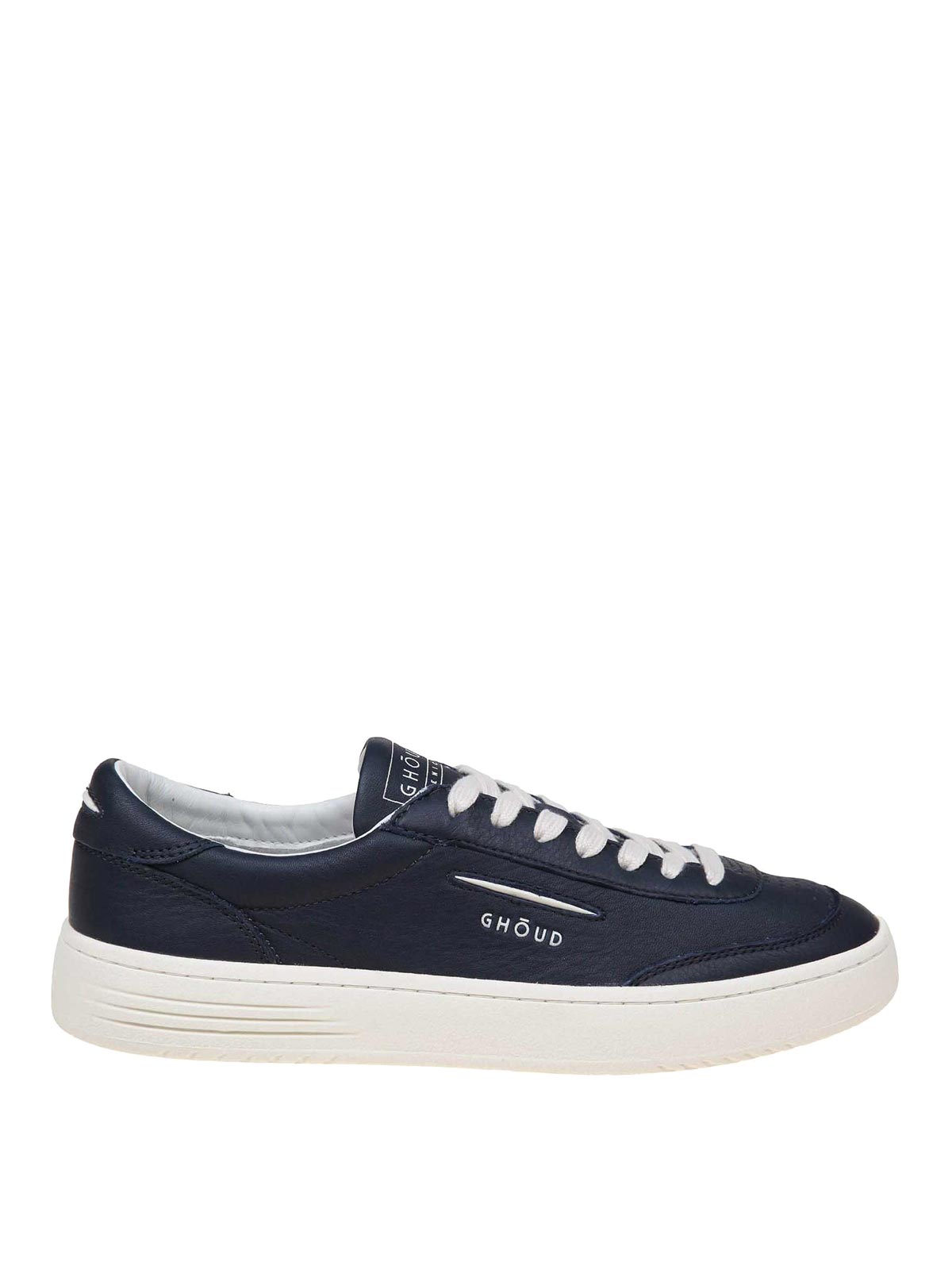 Shop Ghoud Venice Leather Sneakers In Blue